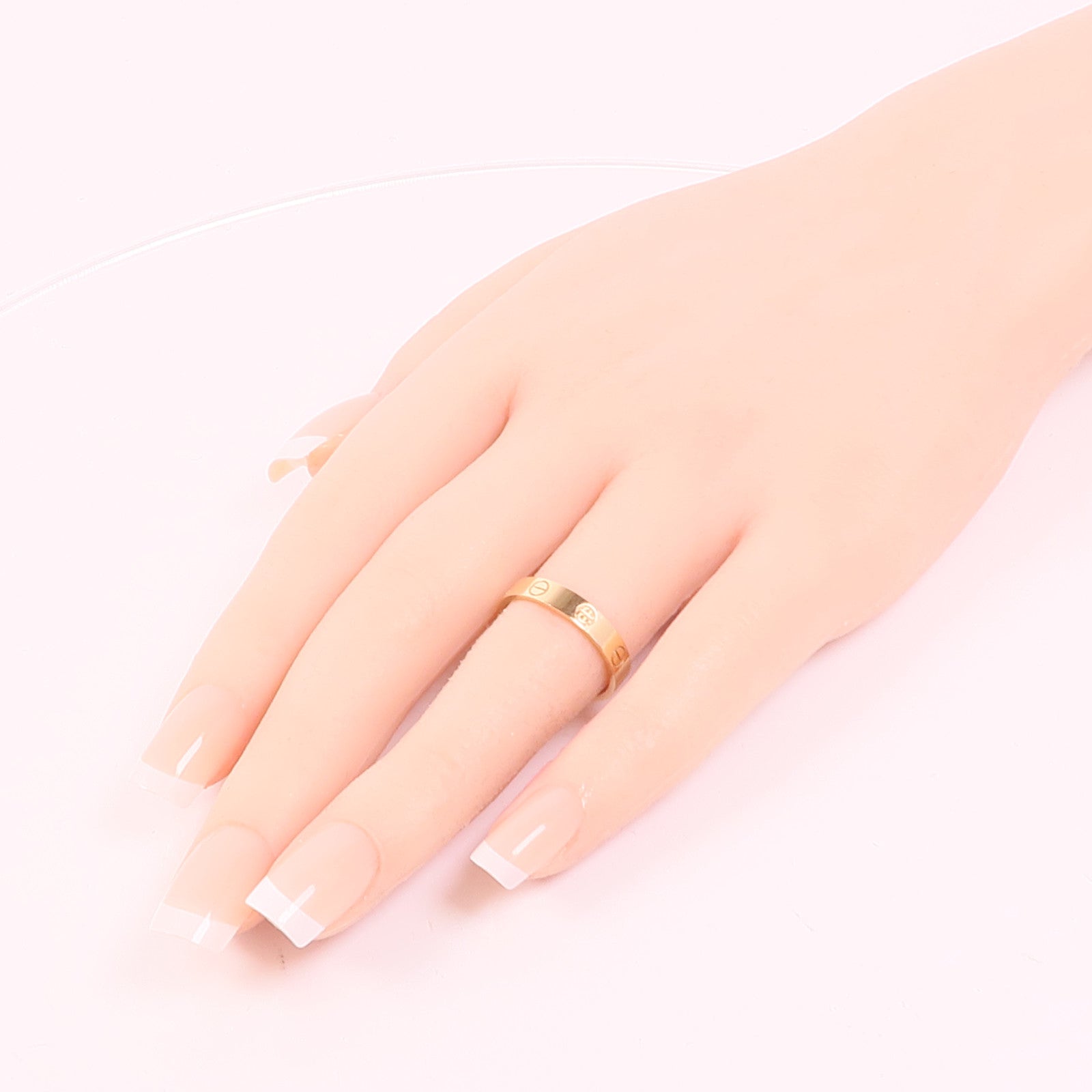 CARTIER 18K玫瑰金Mini Love Ring戒指Cartier#55/US#7