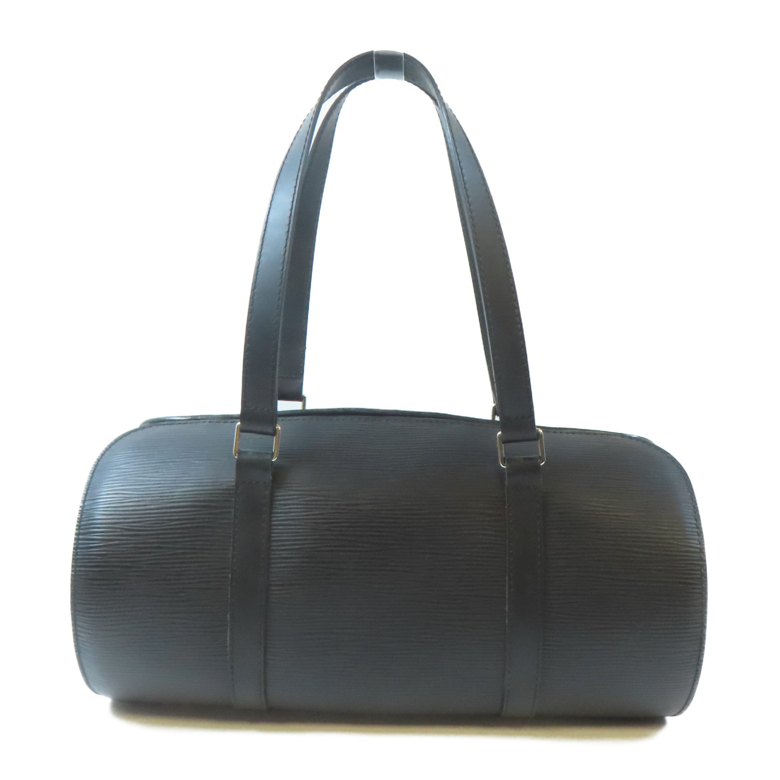 LOUIS VUITTON 【激減優惠】Epi Soufflot銀扣手挽袋黑色
