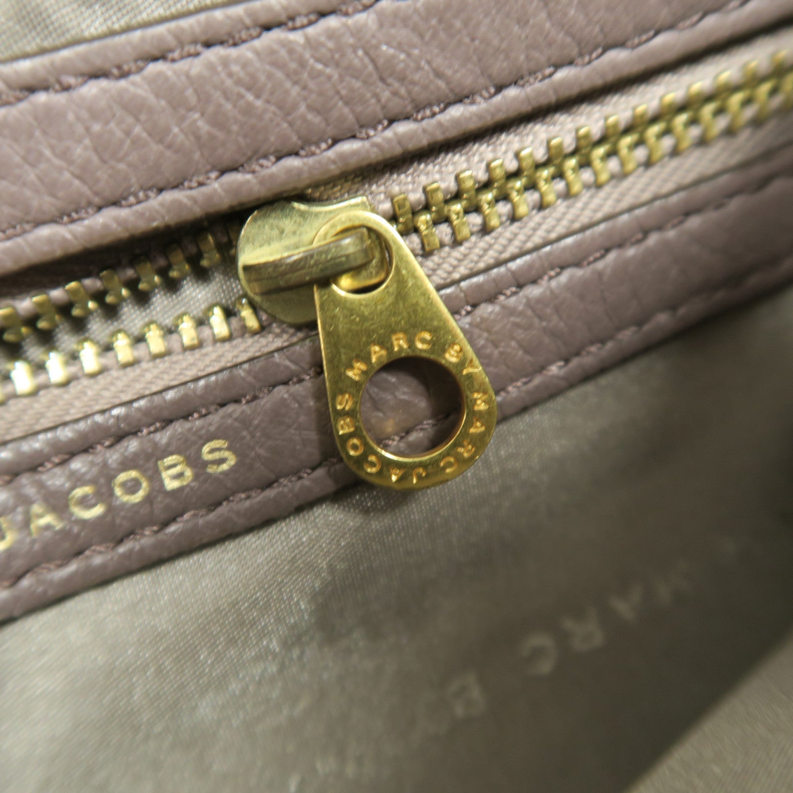 MARC JACOBS 【激減優惠】牛皮皮革Shoulder Bag金扣肩背袋粉紅色/啡色