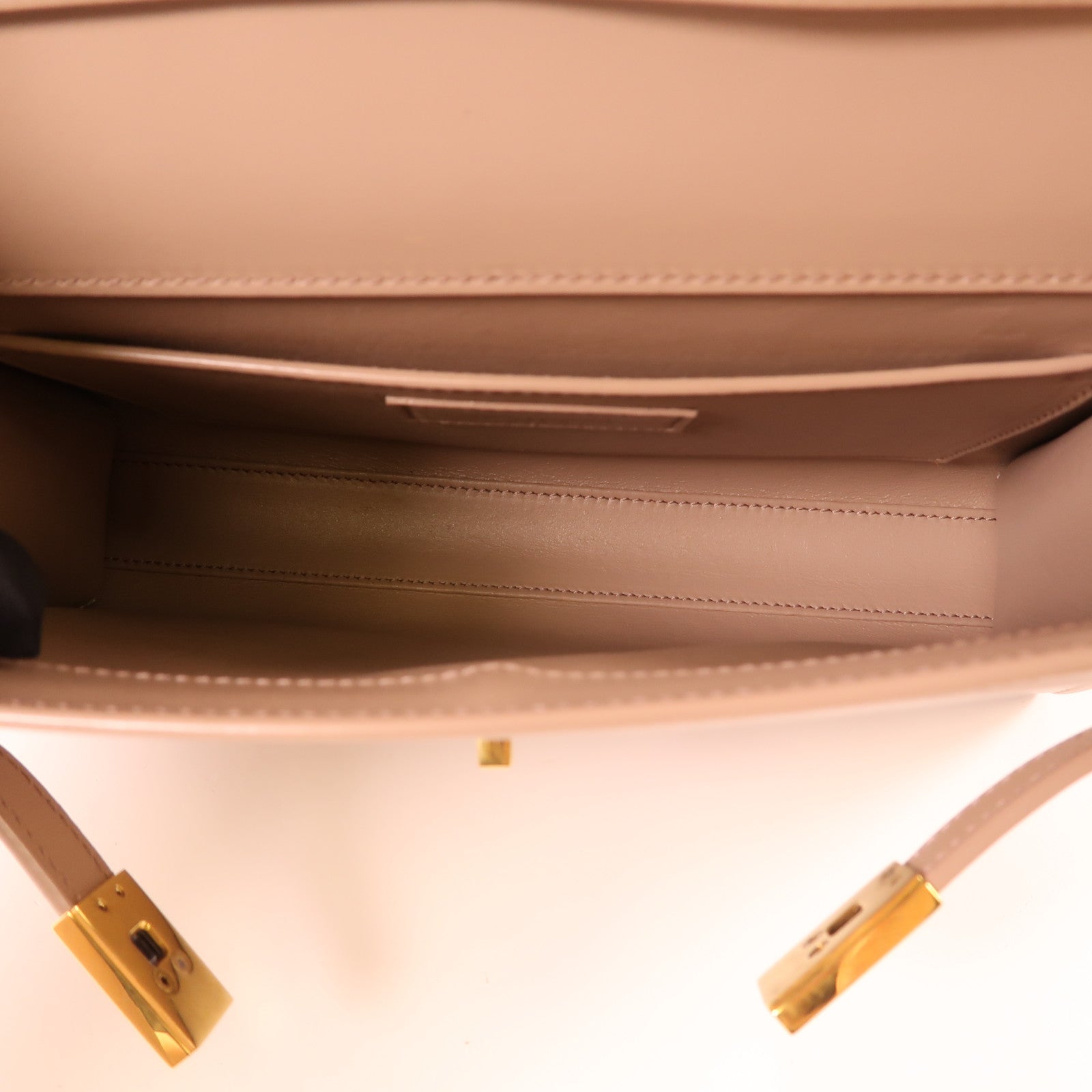 SAINT LAURENT 牛皮皮革Manhattan Bag Small金扣肩背袋