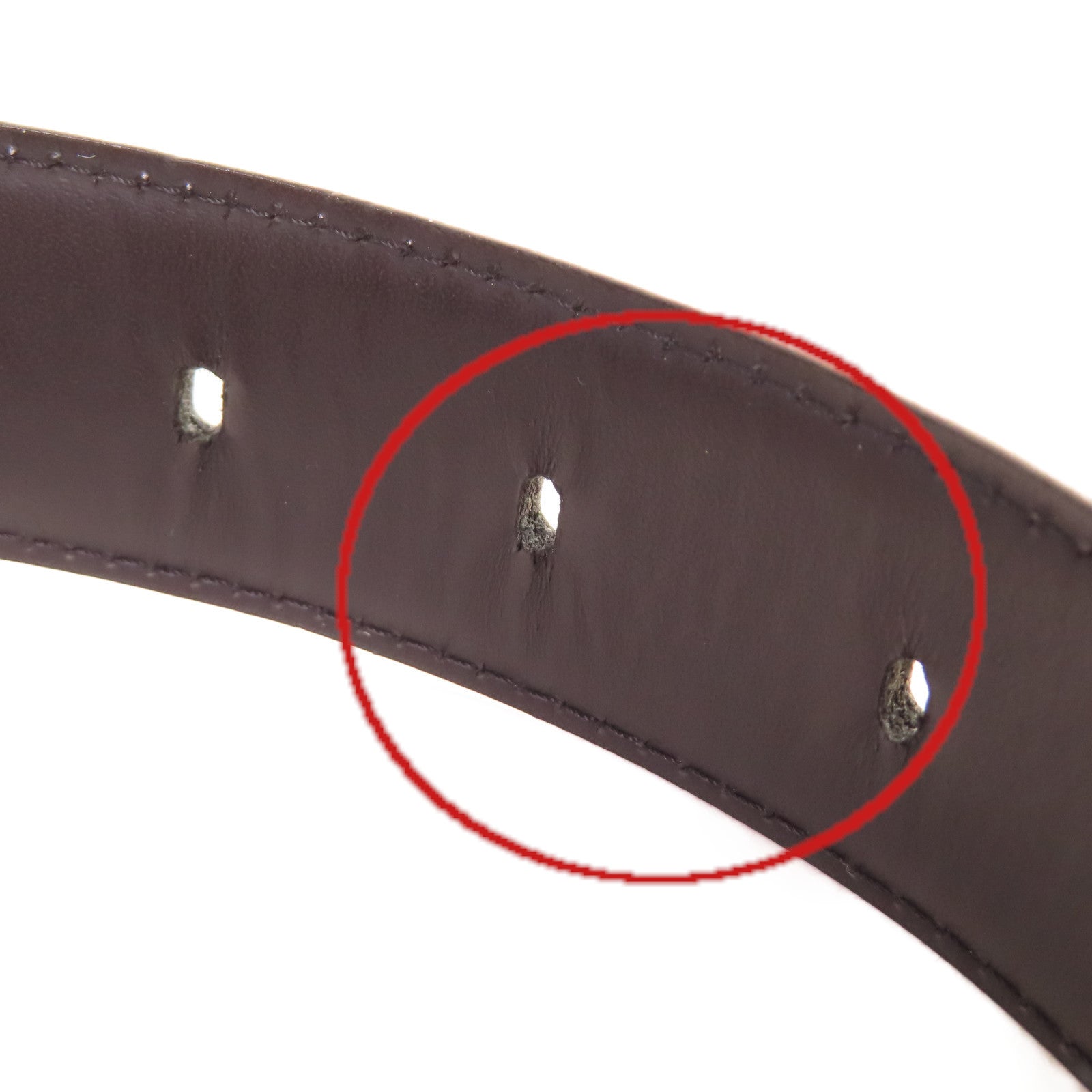 LOUIS VUITTON Epi Belt金扣皮帶黑色