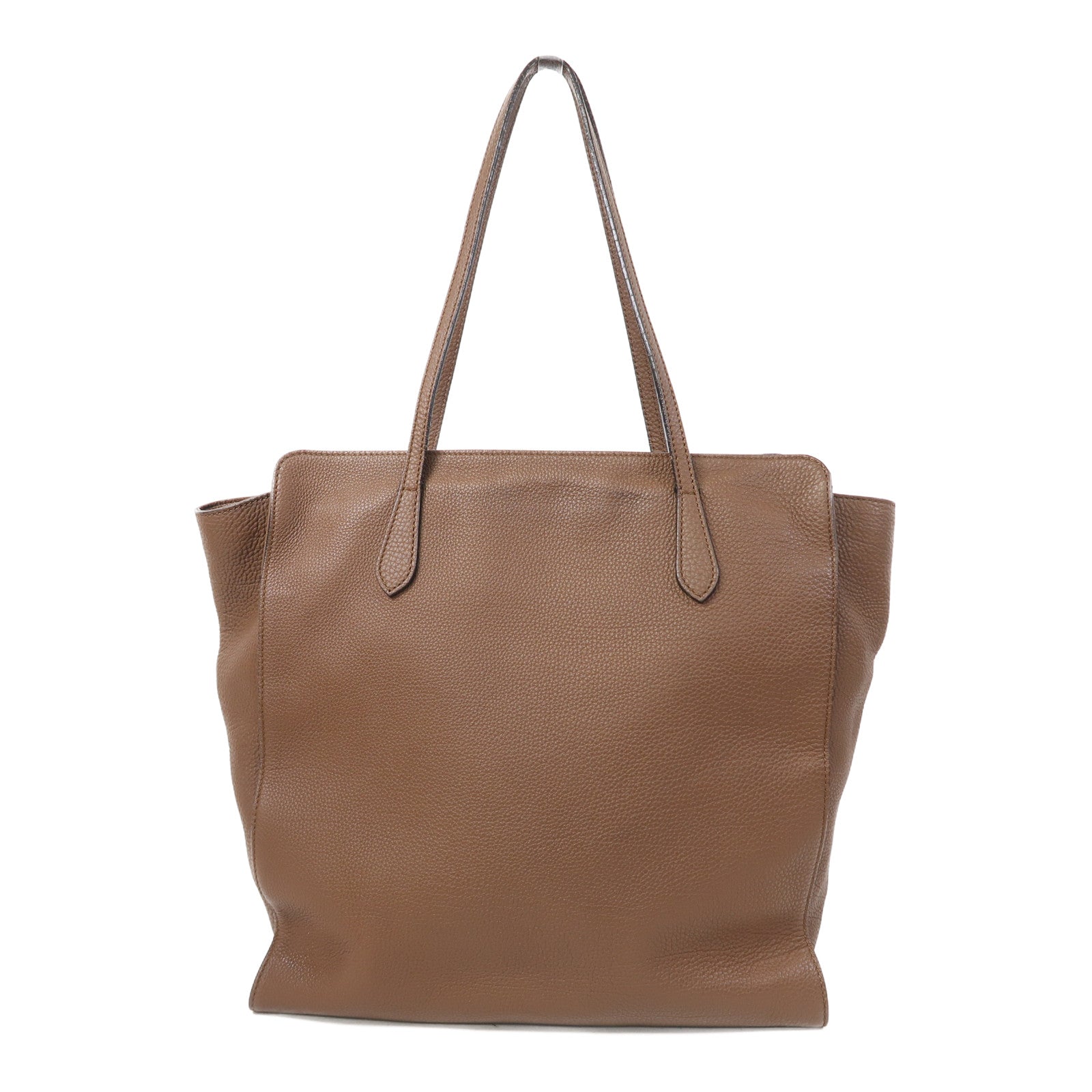 GUCCI 牛皮皮革Shoulder Bag金扣肩背袋啡色