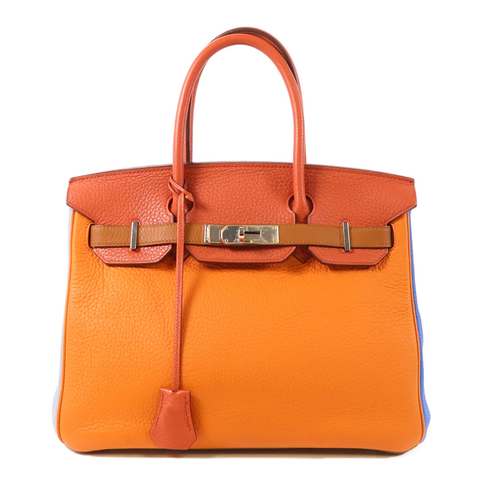 HERMES Clemence皮革Birkin 30銀扣手挽袋