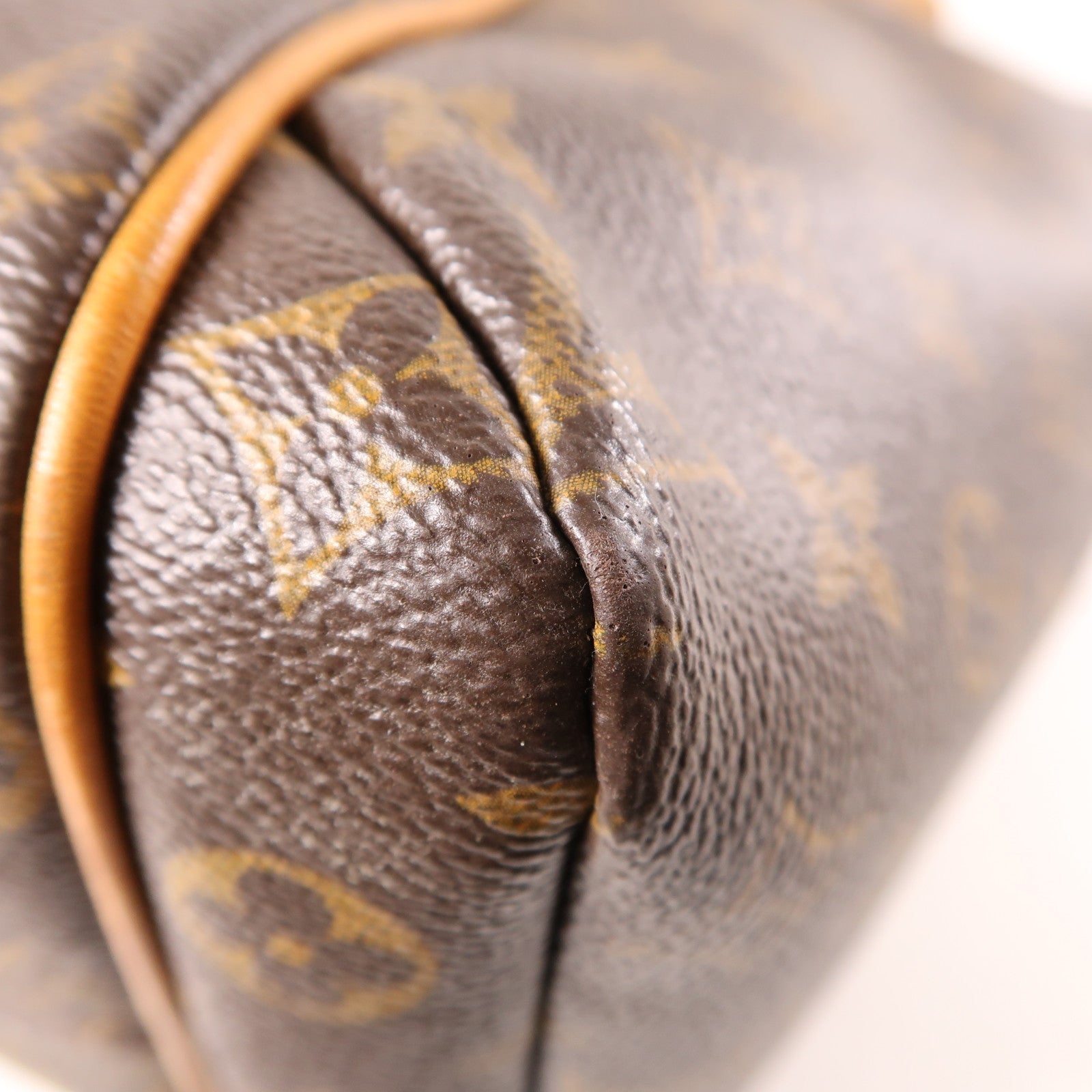 LOUIS VUITTON Monogram Totally MM金扣肩背袋棕色