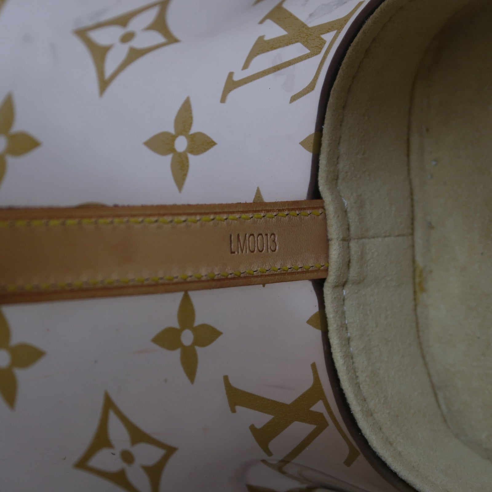 LOUIS VUITTON Monogram Vinyl Cabas Ambre PM金扣肩背袋啡色