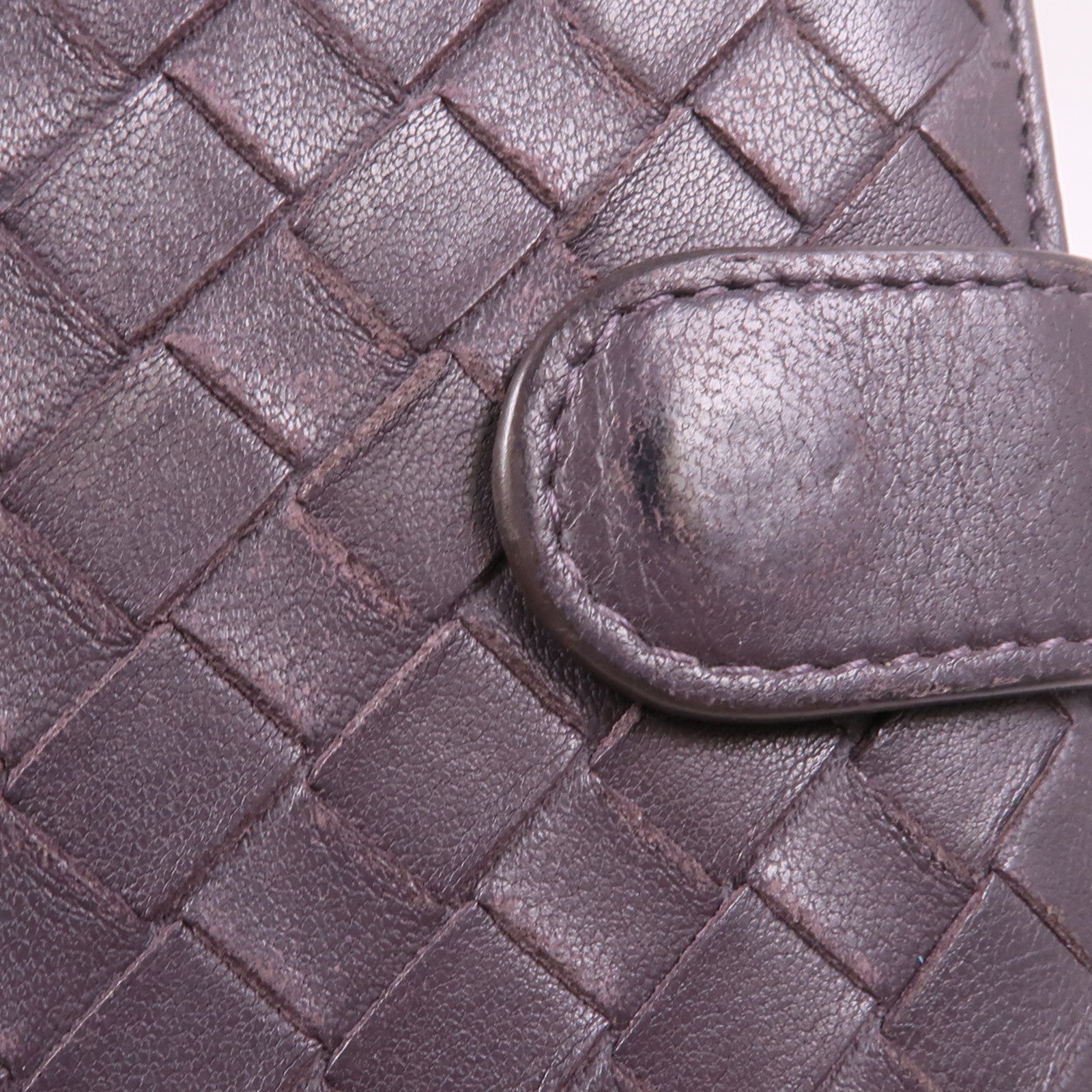 BOTTEGA VENETA 織紋皮革Wallet銀扣錢包