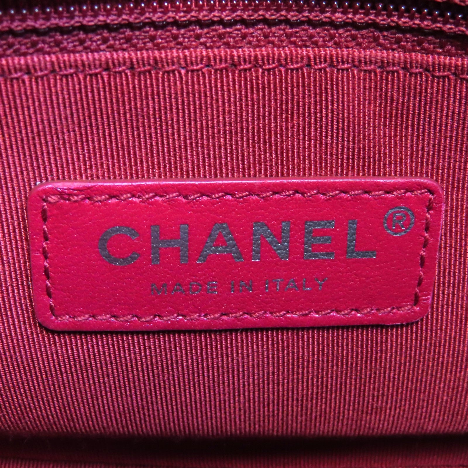 CHANEL 【激減優惠】菱格羊皮皮革Mini Gabrielle金扣/銀扣鏈帶肩背袋粉紅色/黑色