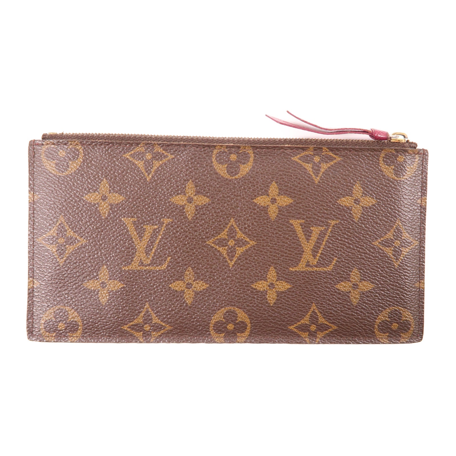 LOUIS VUITTON Monogram Pochette Felicie金扣鏈帶肩背袋棕色