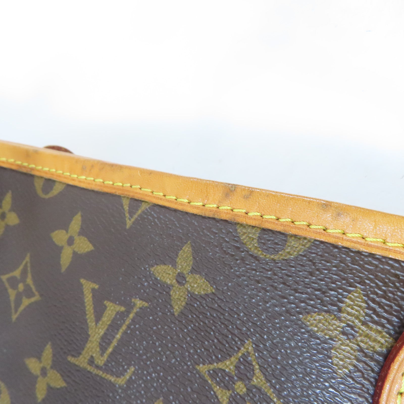 LOUIS VUITTON Monogram Neverfull GM金扣手挽袋啡色