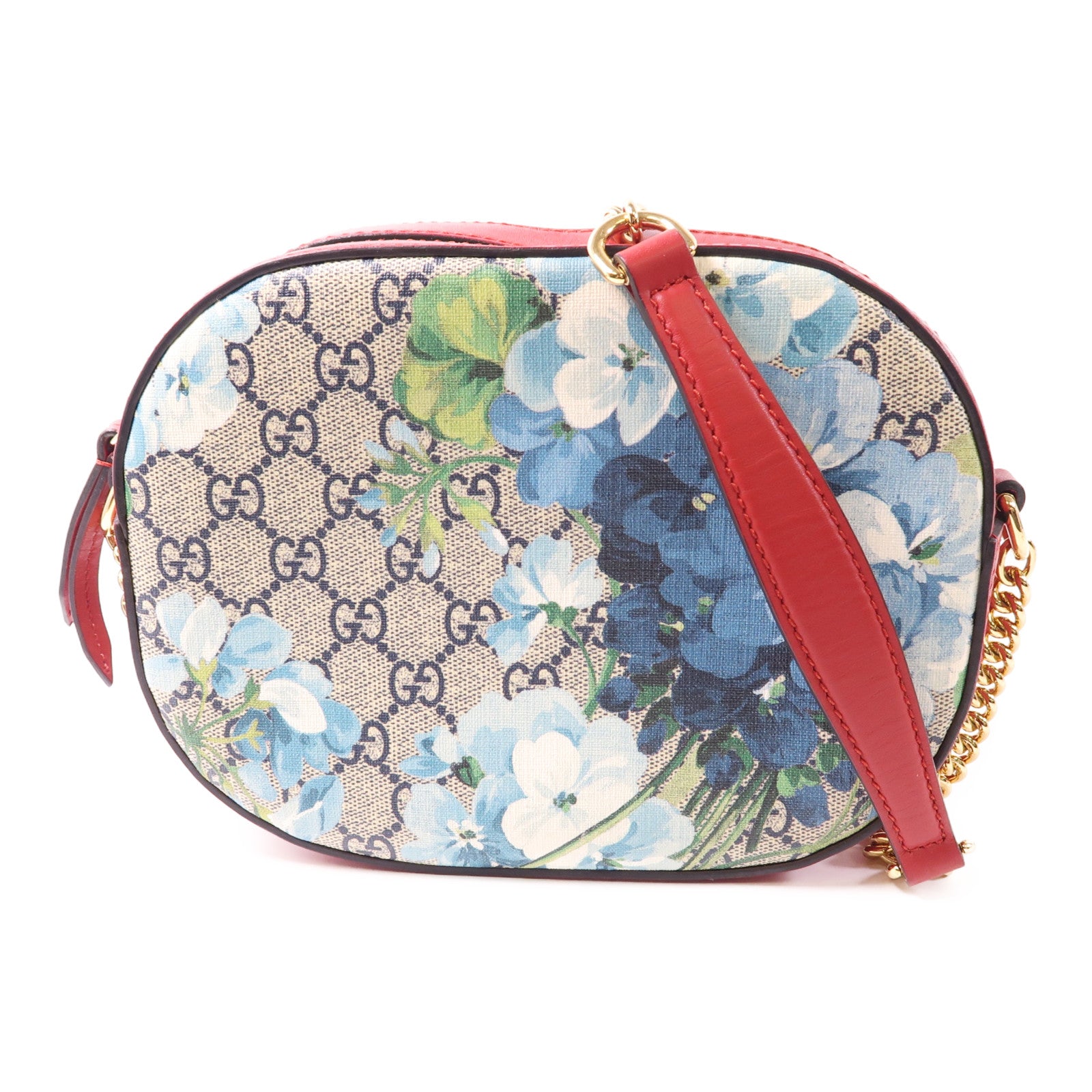 GUCCI 塗層帆布Shoulder Bag金扣肩背袋