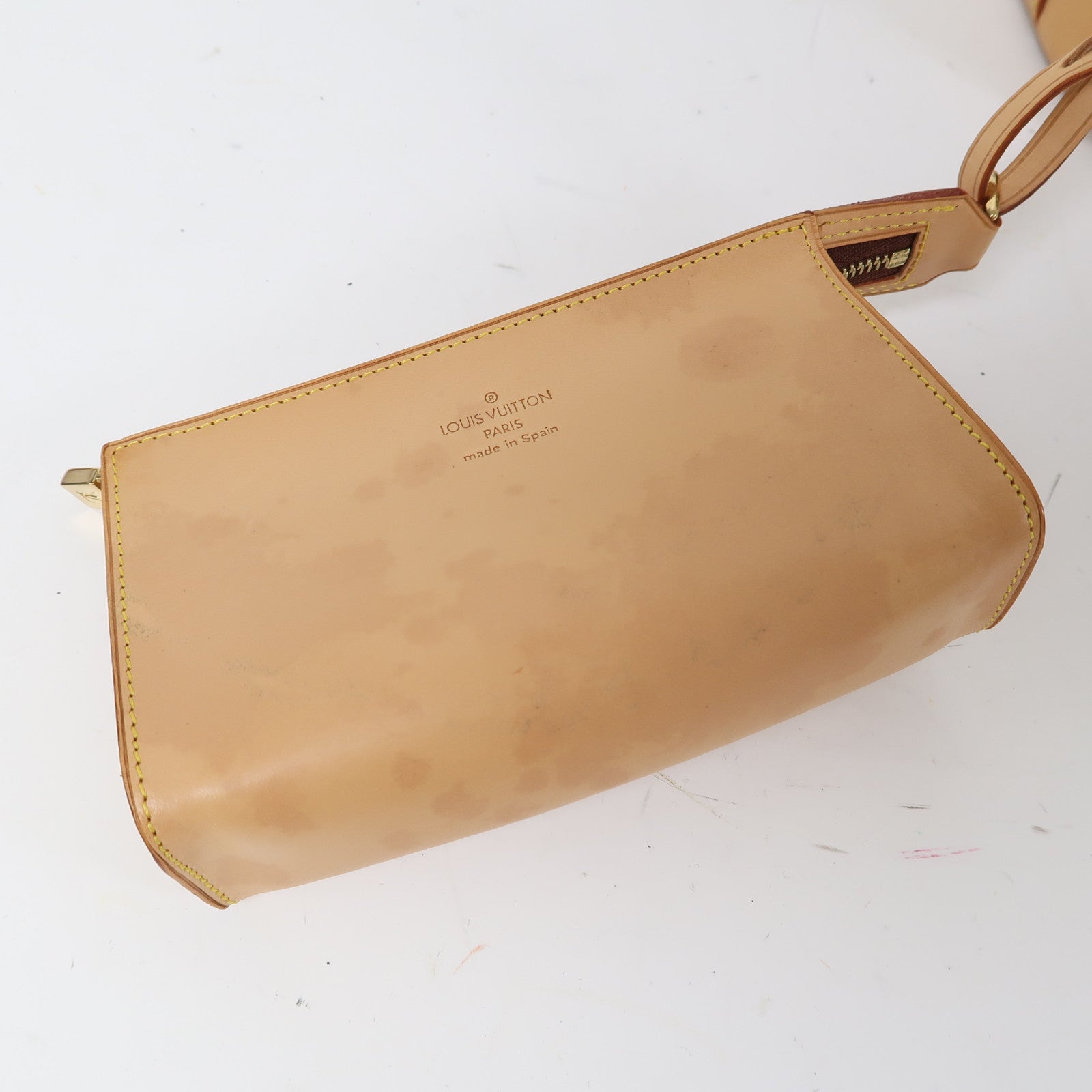 LOUIS VUITTON Monogram Vinyl Cabas Ambre PM金扣肩背袋啡色