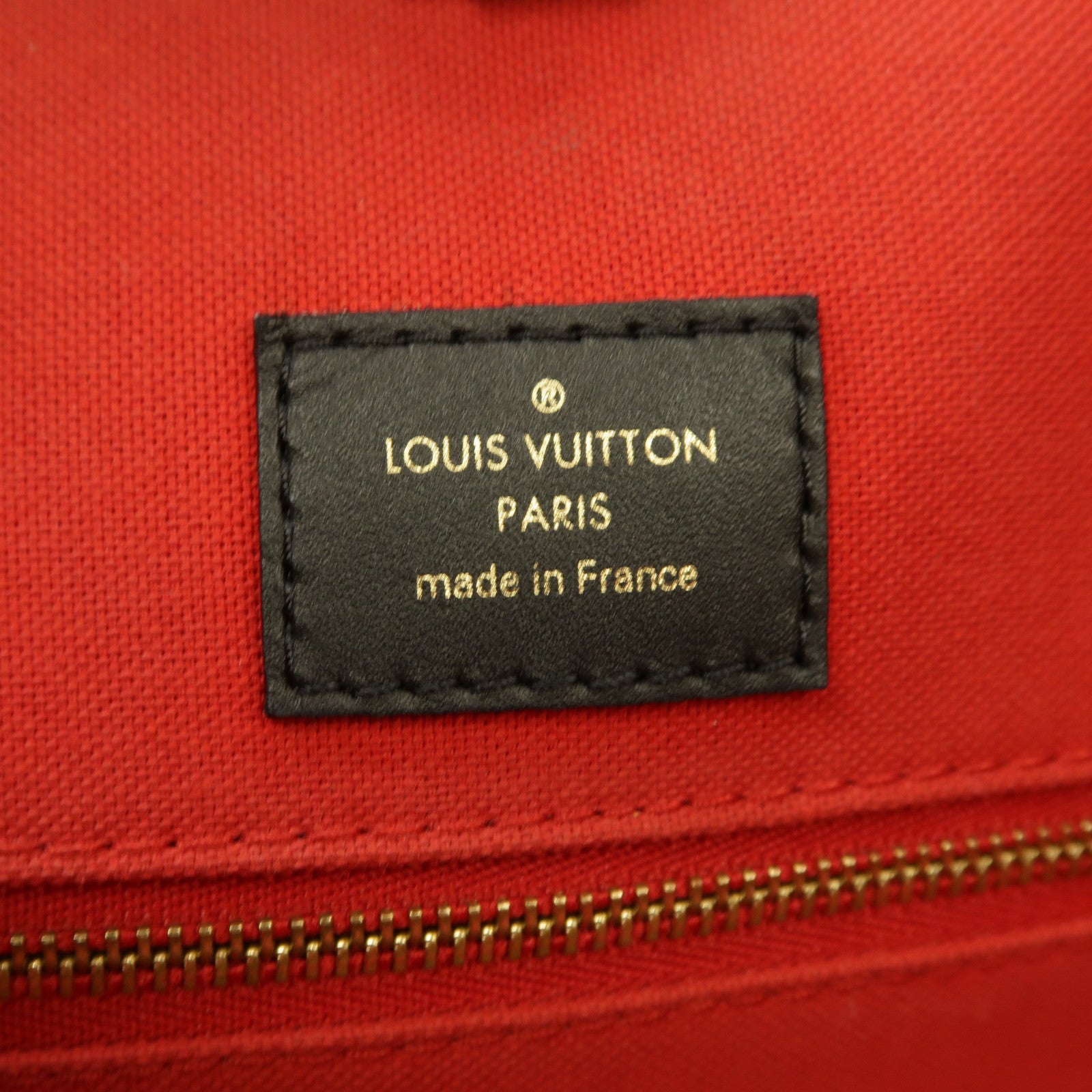 LOUIS VUITTON Monogram Giant On The Go MM金扣手挽肩背兩用袋啡色