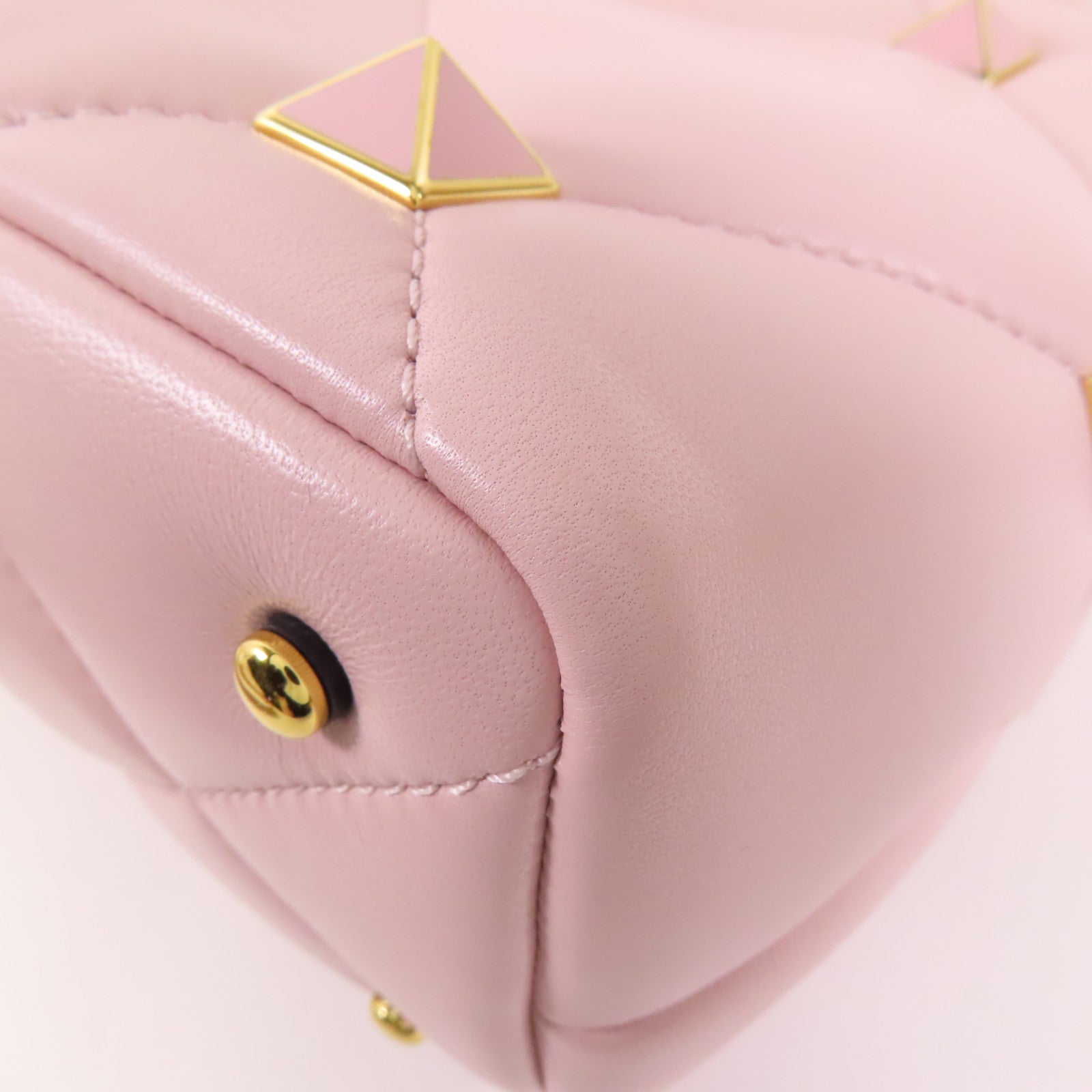 Valentino 牛皮皮革Roman Stud 2 Way Bag金扣鏈帶手挽肩背兩用袋