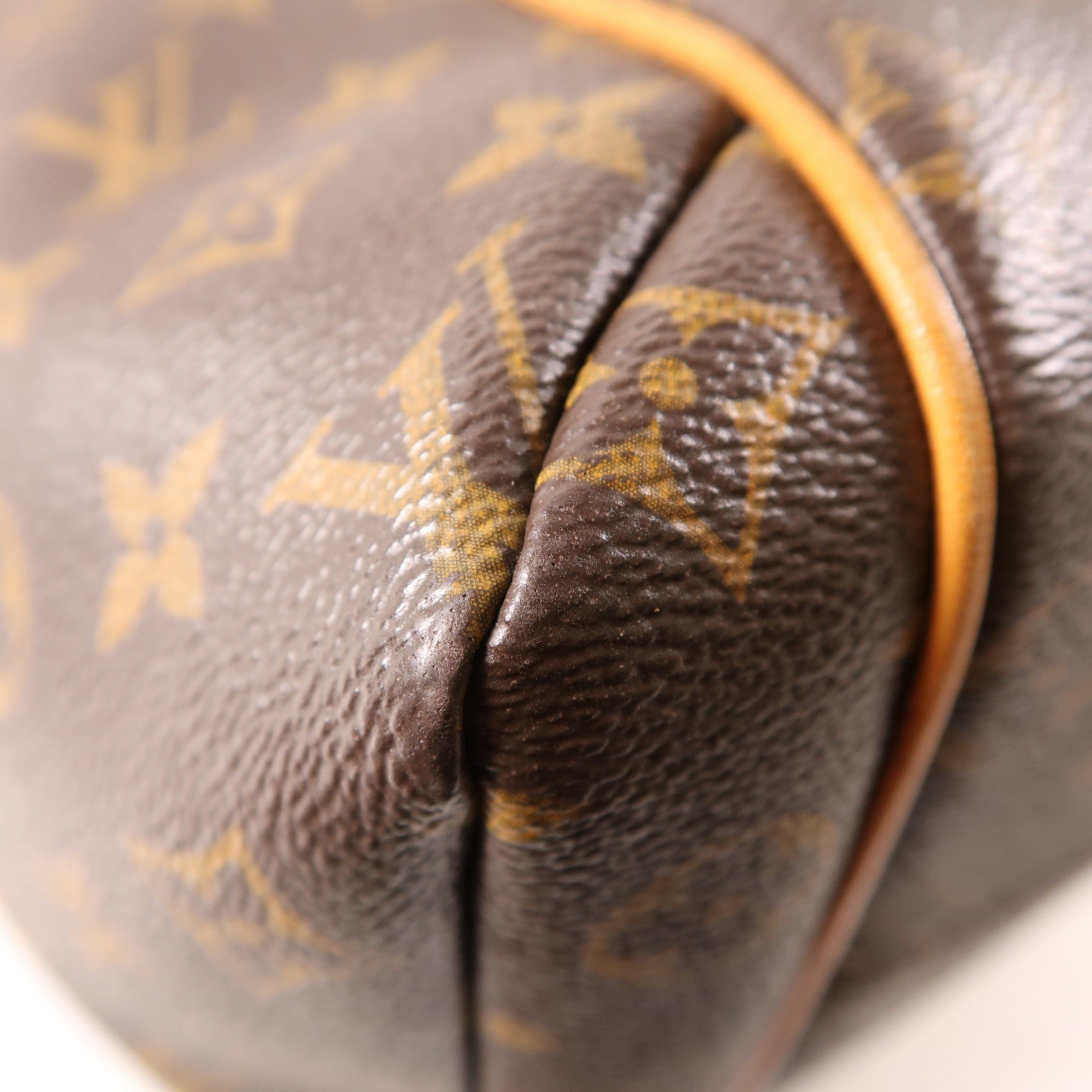 LOUIS VUITTON Monogram Totally MM金扣肩背袋棕色