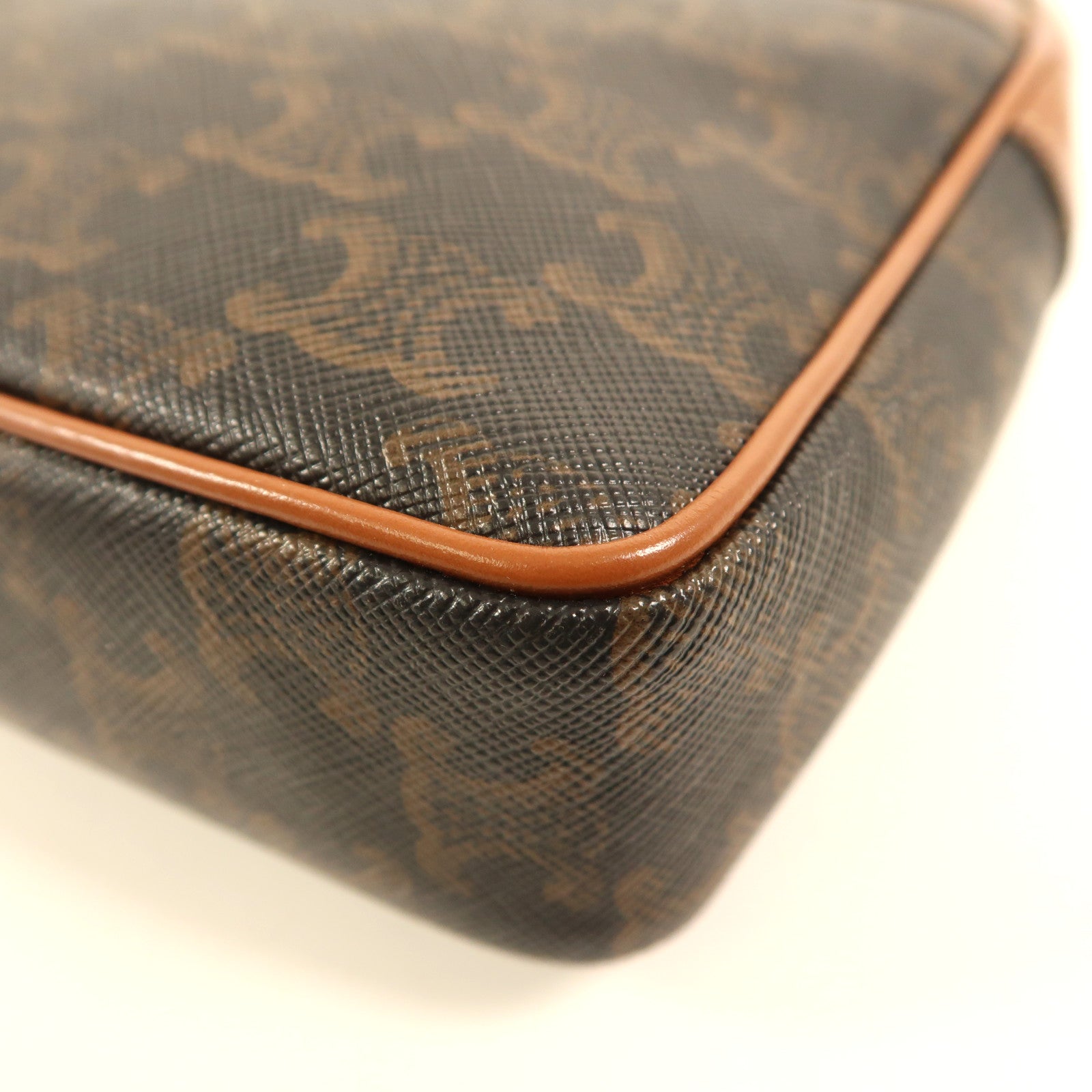 CELINE 塗層帆布Small Patapans金扣鏈帶肩背袋