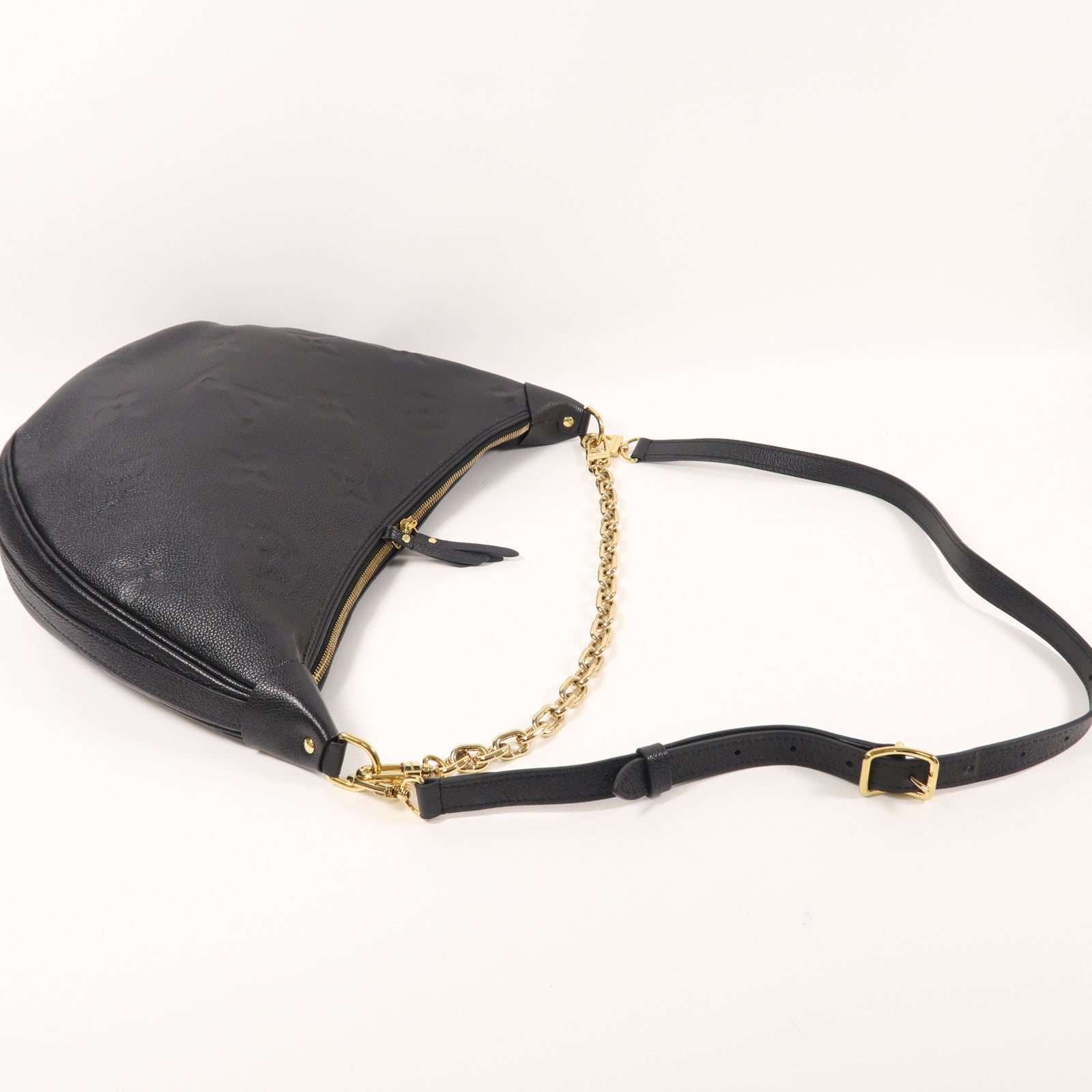 LOUIS VUITTON Monogram Empreinte Loop Hobo金扣手挽肩背兩用袋