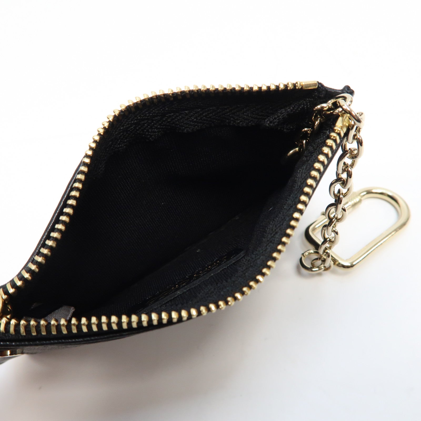 JIMMY CHOO 羊皮皮革Coin Key Case鎖匙/零錢包黑色