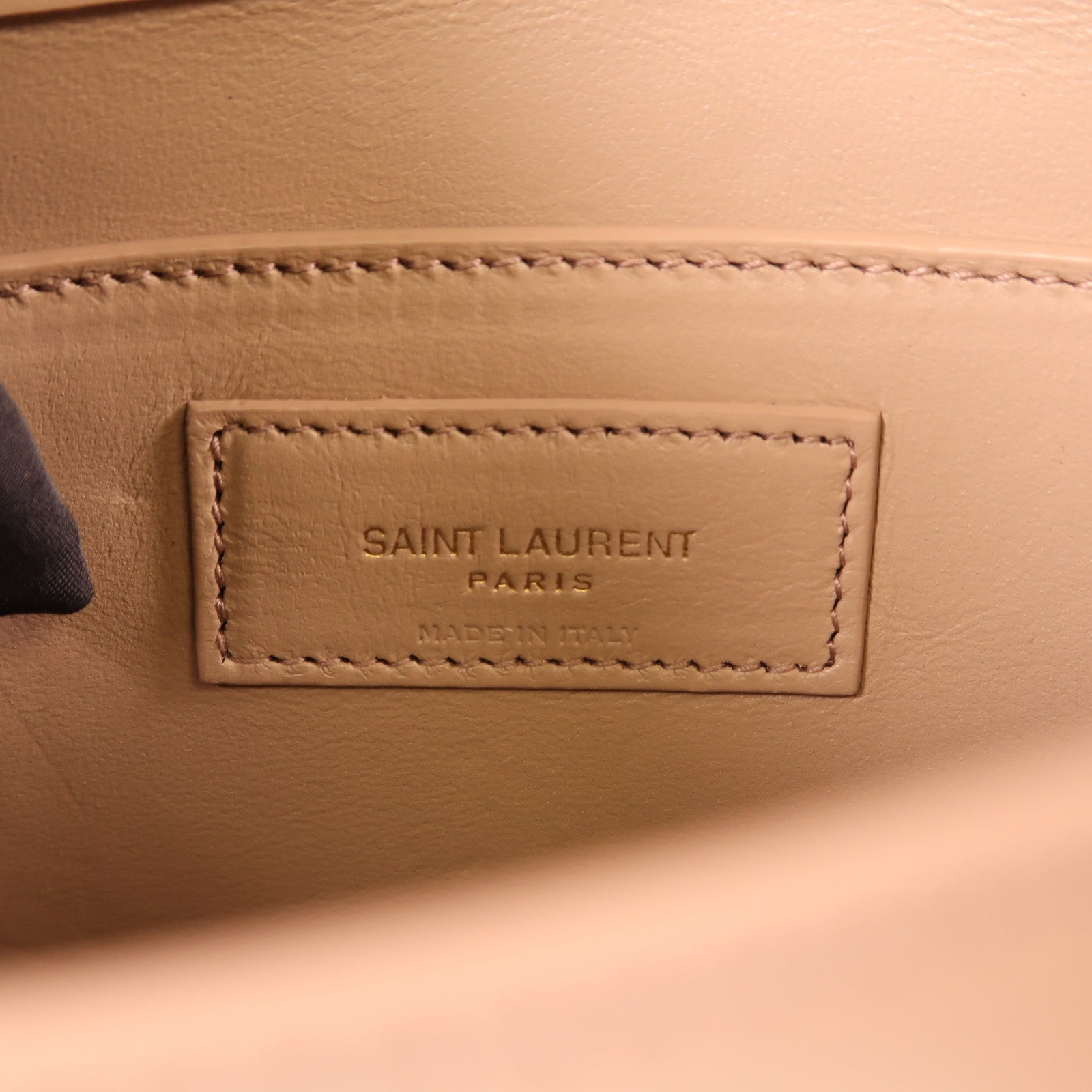 SAINT LAURENT 牛皮皮革Manhattan Bag Small金扣肩背袋