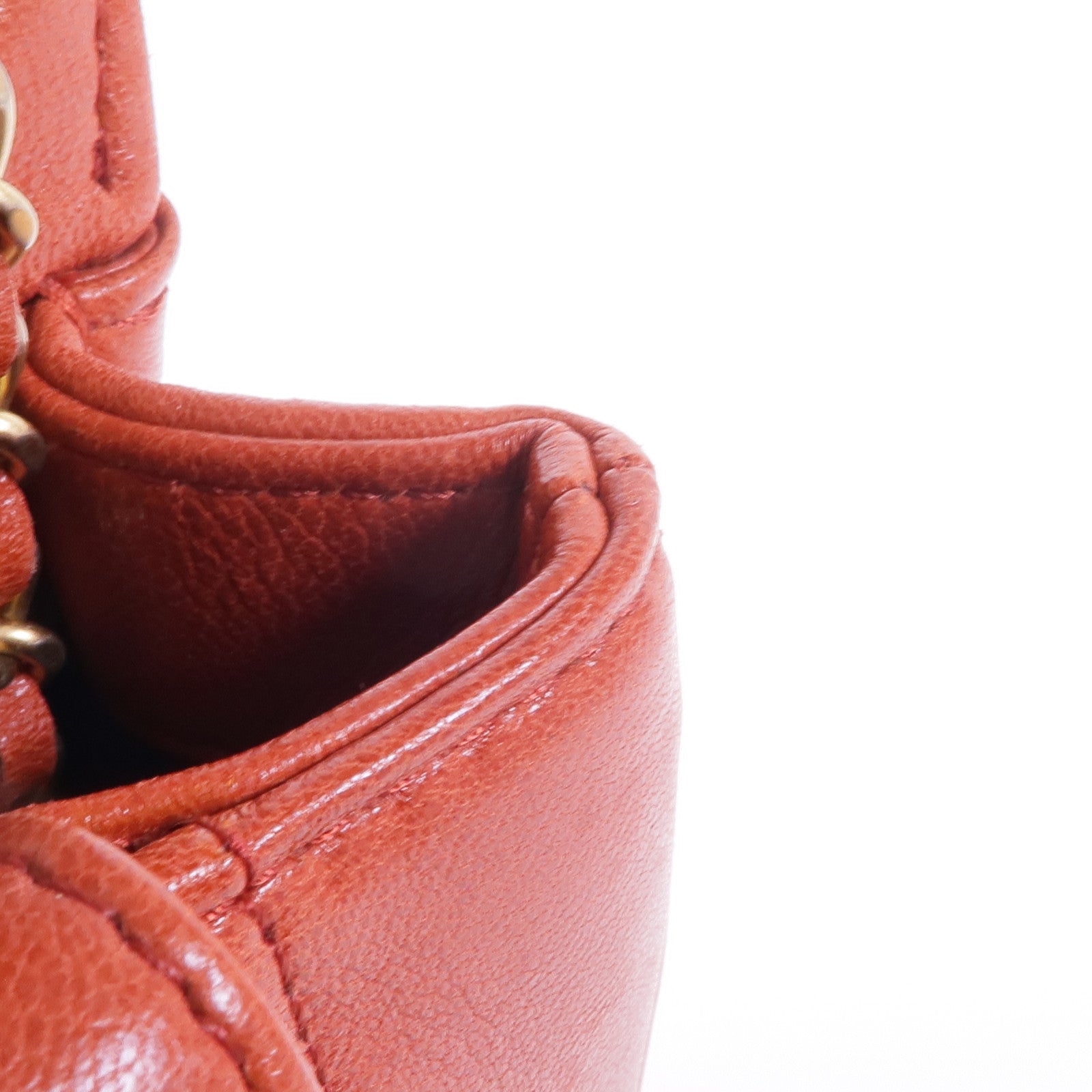 CHANEL 牛皮皮革Chain Shoulder Bag金扣鏈帶肩背袋