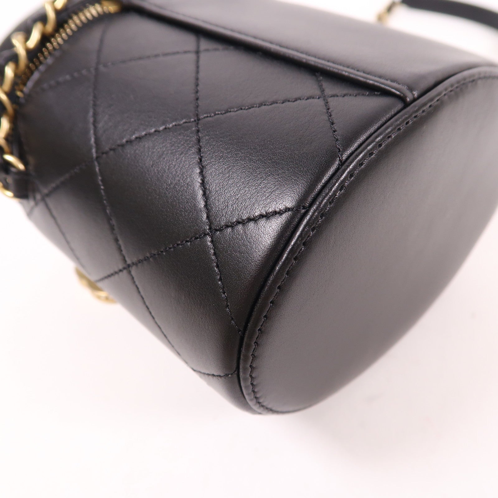 CHANEL 牛皮皮革Chain Shoulder Bag金扣鏈帶手挽肩背兩用袋