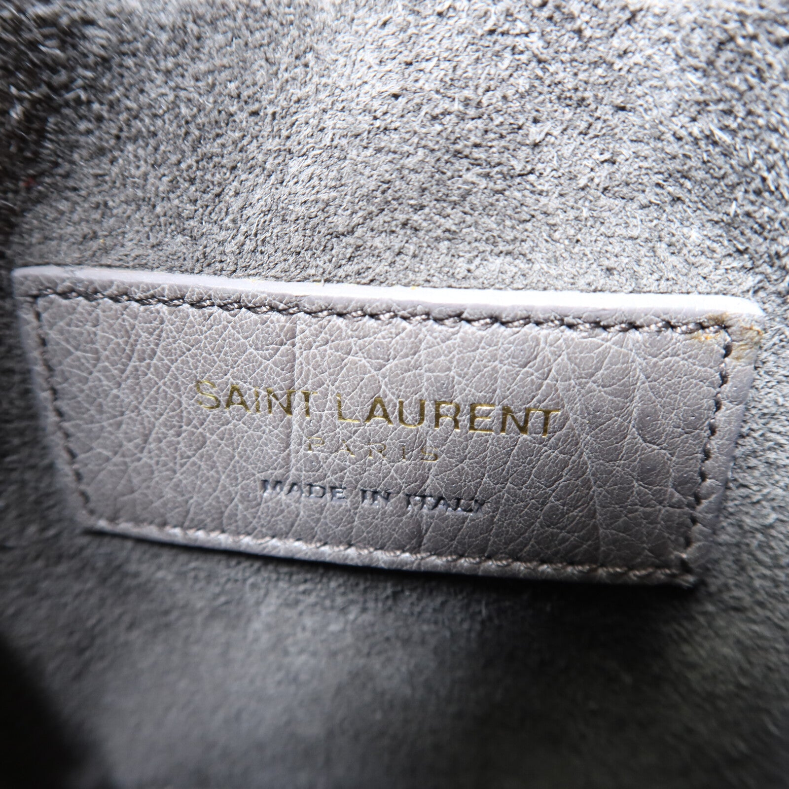 YVES SAINT LAURENT 鴕鳥皮革Sac De Jou金扣手挽肩背兩用袋