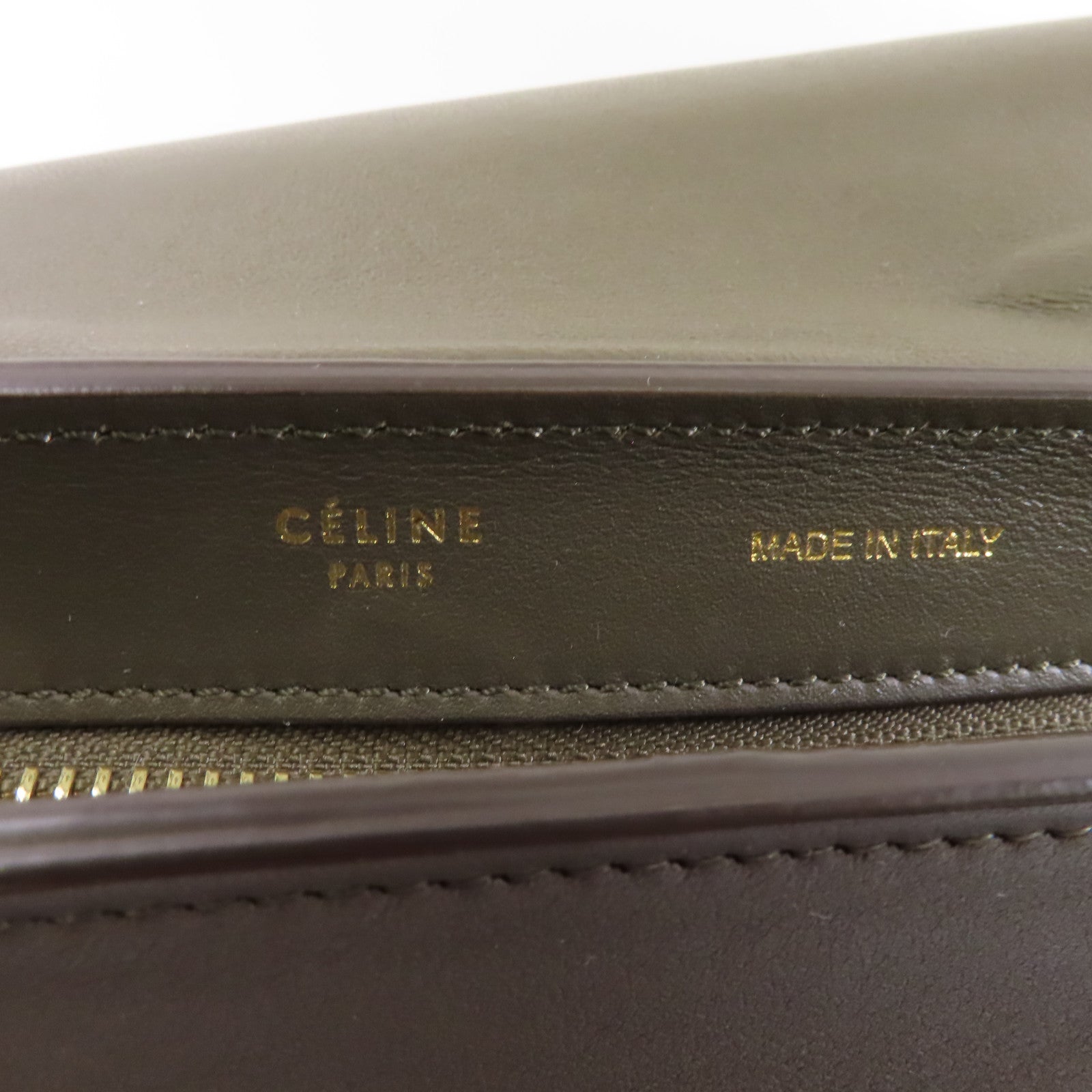 CELINE 牛皮皮革Tapeze金扣手挽肩背兩用袋啡色/黃色/米色