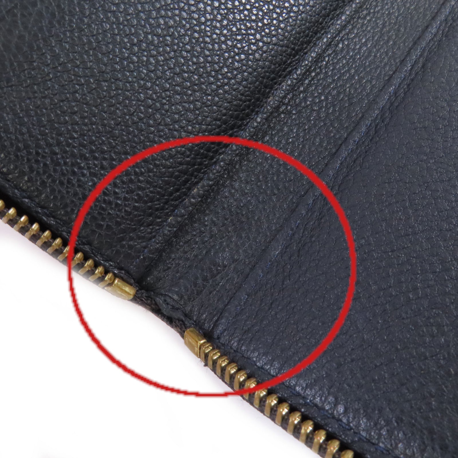 LOUIS VUITTON Monogram Empreinte Zipper Long Wallet金扣拉鏈長錢包黑色