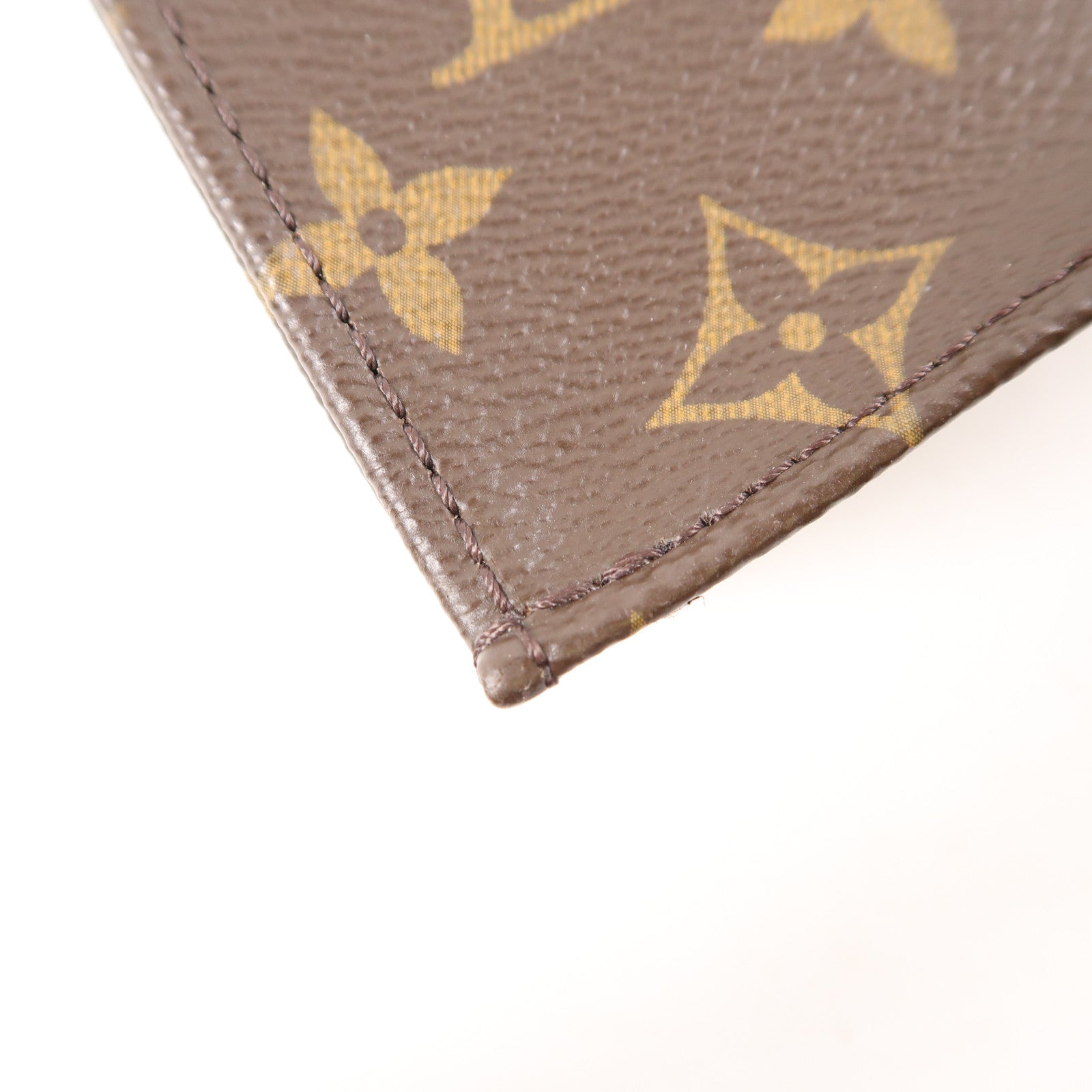 LOUIS VUITTON Monogram Petit Sac Plat金扣手挽肩背兩用袋棕色