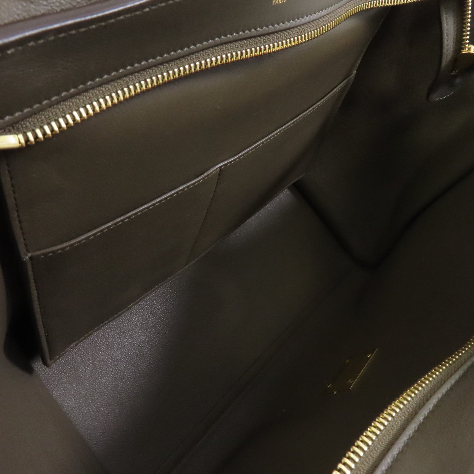 CELINE 牛皮皮革Tapeze金扣手挽肩背兩用袋啡色/黃色/米色