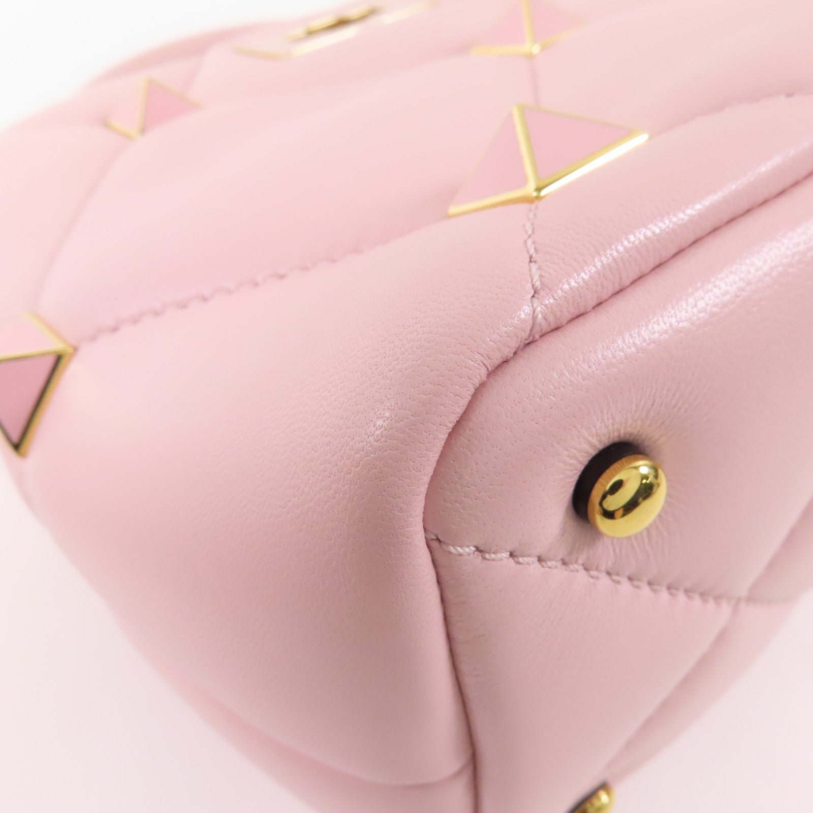 Valentino 牛皮皮革Roman Stud 2 Way Bag金扣鏈帶手挽肩背兩用袋