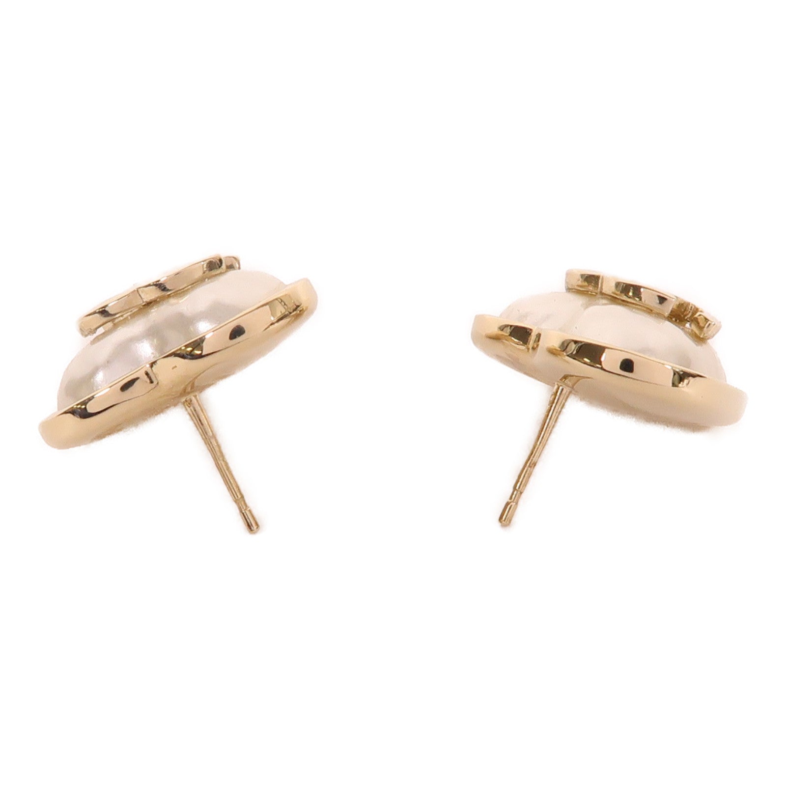 CHANEL 金屬Heart Earrings耳環金色