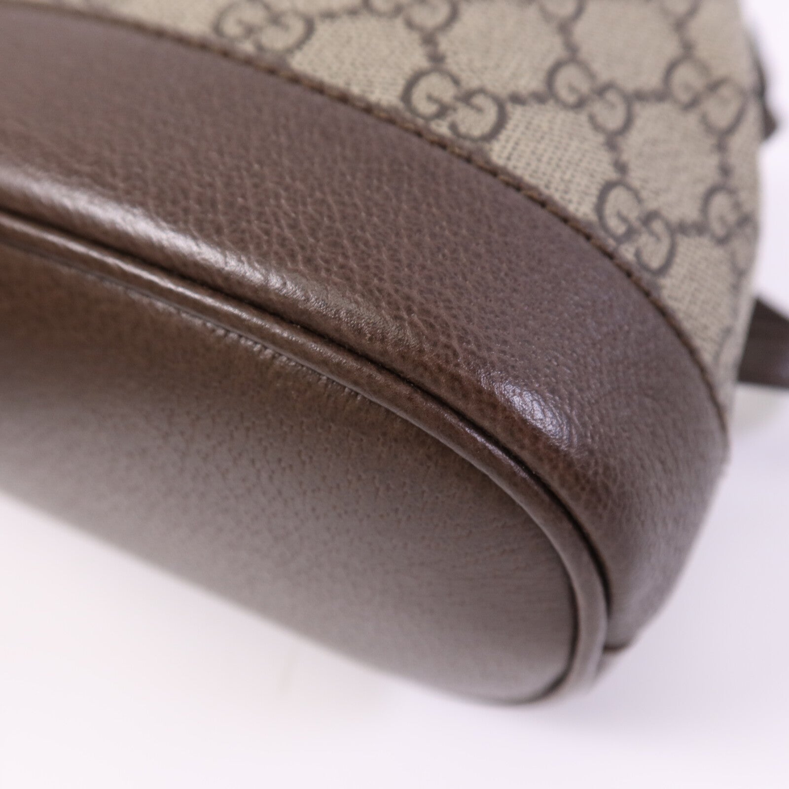 GUCCI 塗層帆布Backpack金扣背包