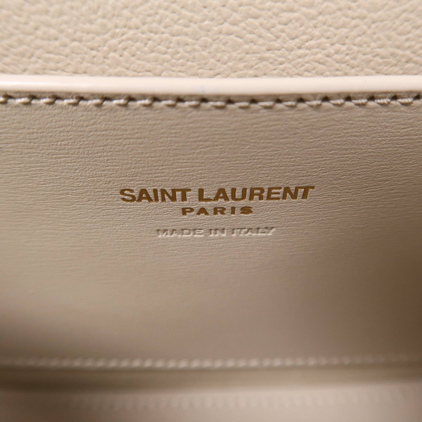 YVES SAINT LAURENT 牛皮皮革Mini Voltaire金扣肩背袋
