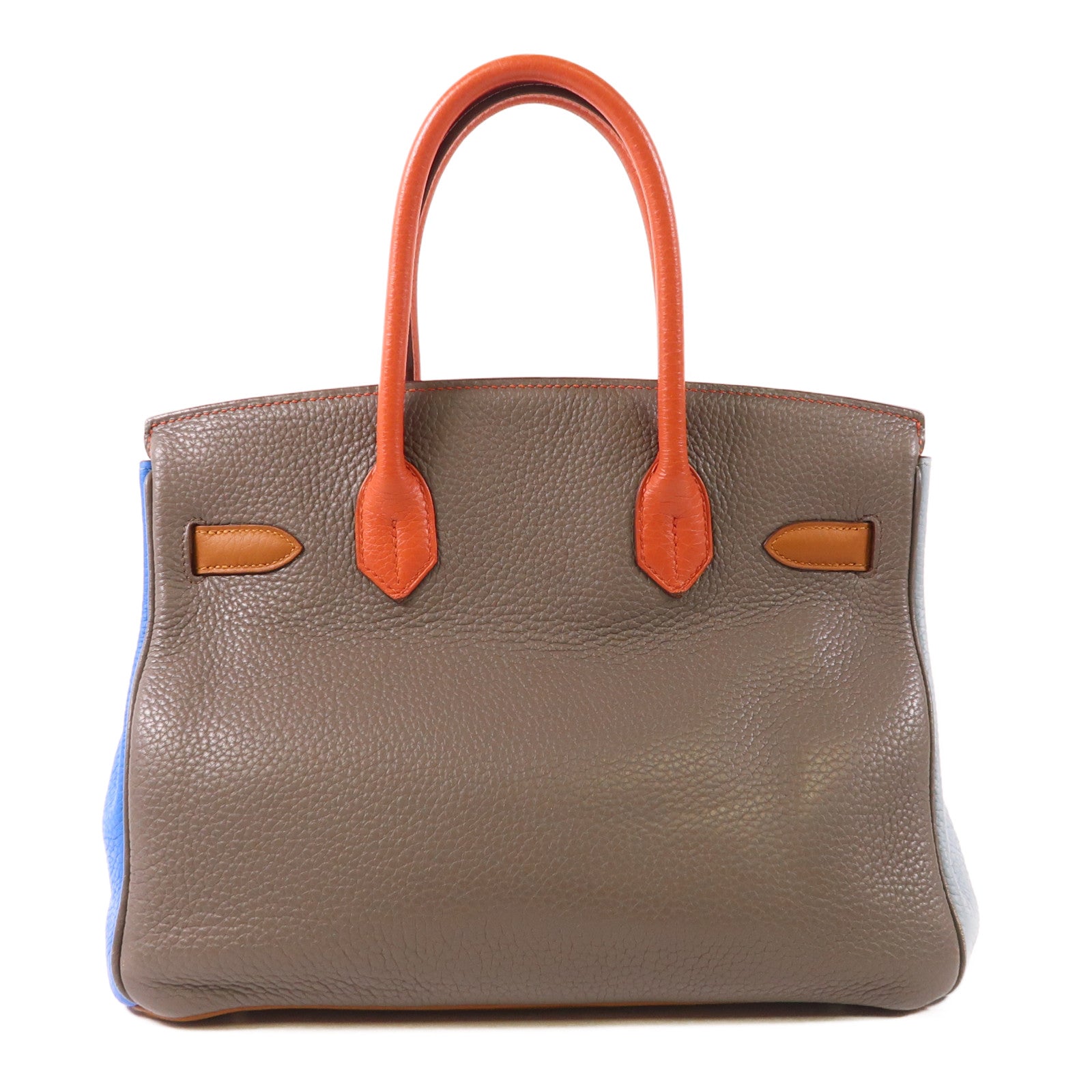 HERMES Clemence皮革Birkin 30銀扣手挽袋