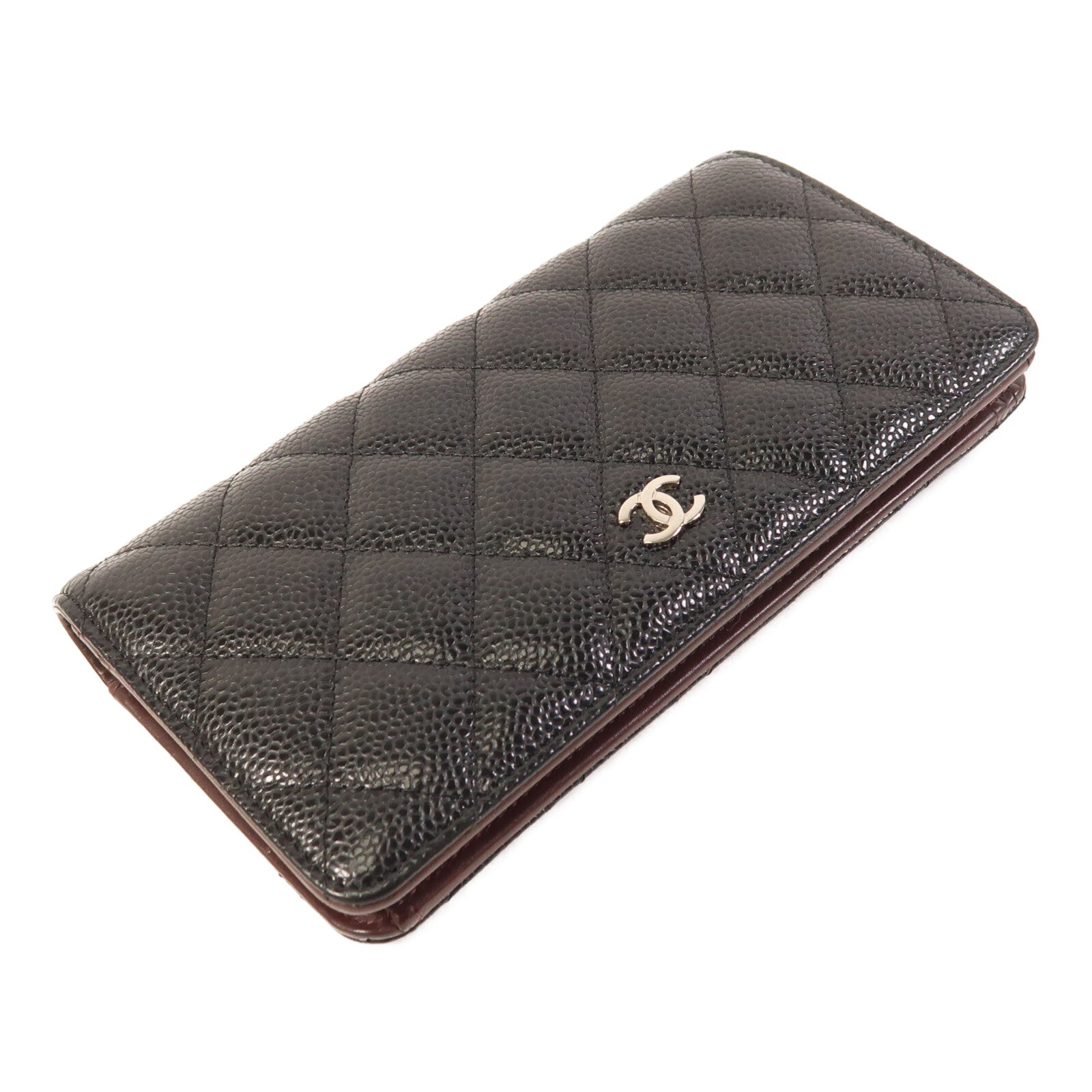 CHANEL 牛皮皮革Classic Long Wallet銀扣長錢包