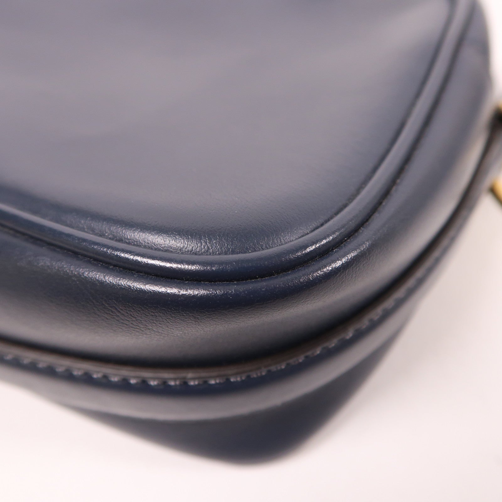 FENDI GHW Shoulder Bag 8BT287 Calfskin Leather Blue