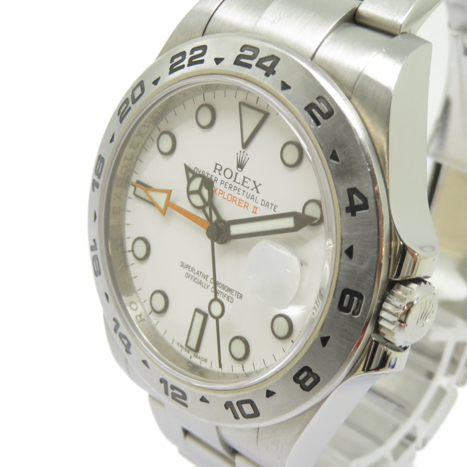 ROLEX ExplorerⅡ不鏽鋼手錶自動機芯白色