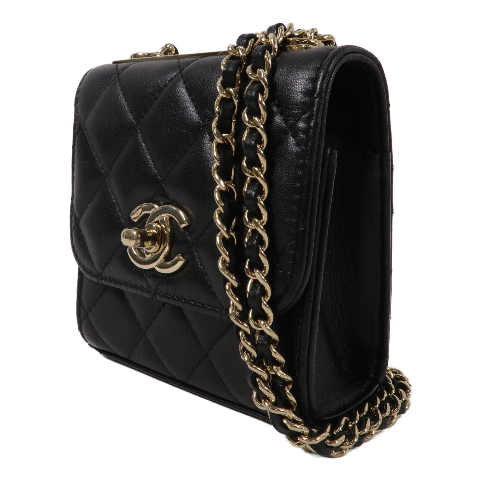 CHANEL 羊皮皮革Trendy CC Mini Bag鏈帶肩背袋