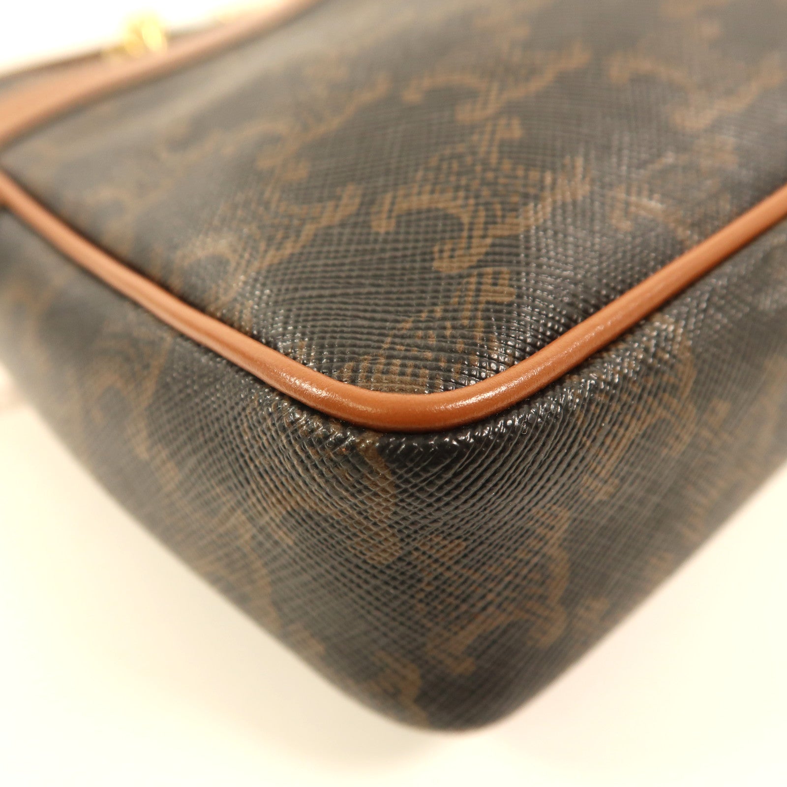 CELINE 塗層帆布Small Patapans金扣鏈帶肩背袋