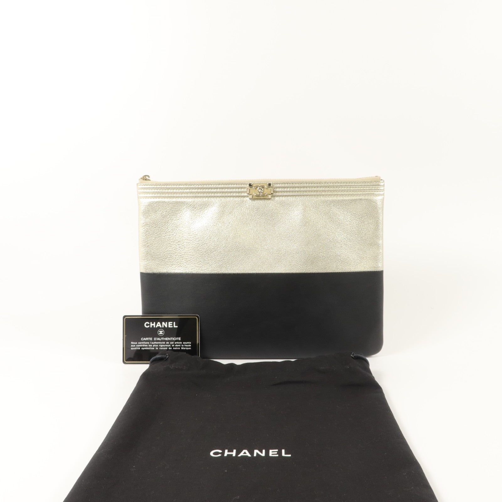 CHANEL 羊皮皮革Pouch手拿包