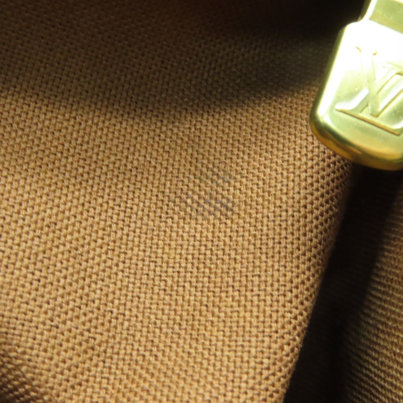 LOUIS VUITTON Monogram Odeon PM金扣肩背袋啡色