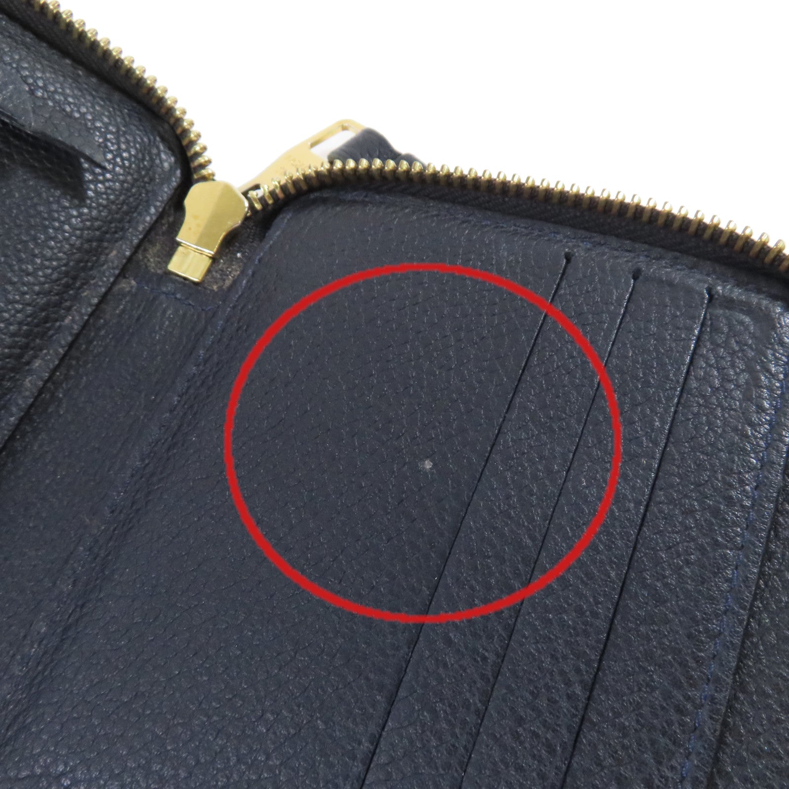 LOUIS VUITTON Monogram Empreinte Zipper Long Wallet金扣拉鏈長錢包黑色