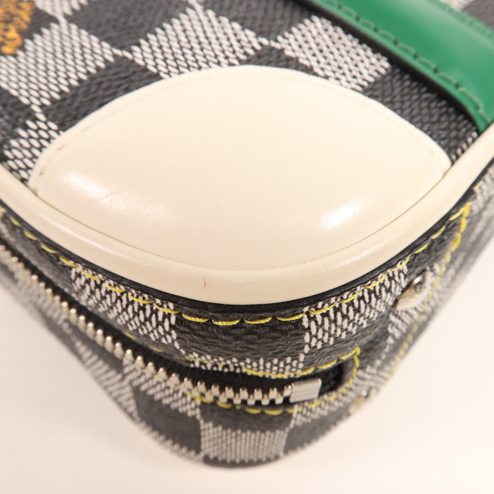 LOUIS VUITTON Damier Valisette BB銀扣手挽肩背兩用袋