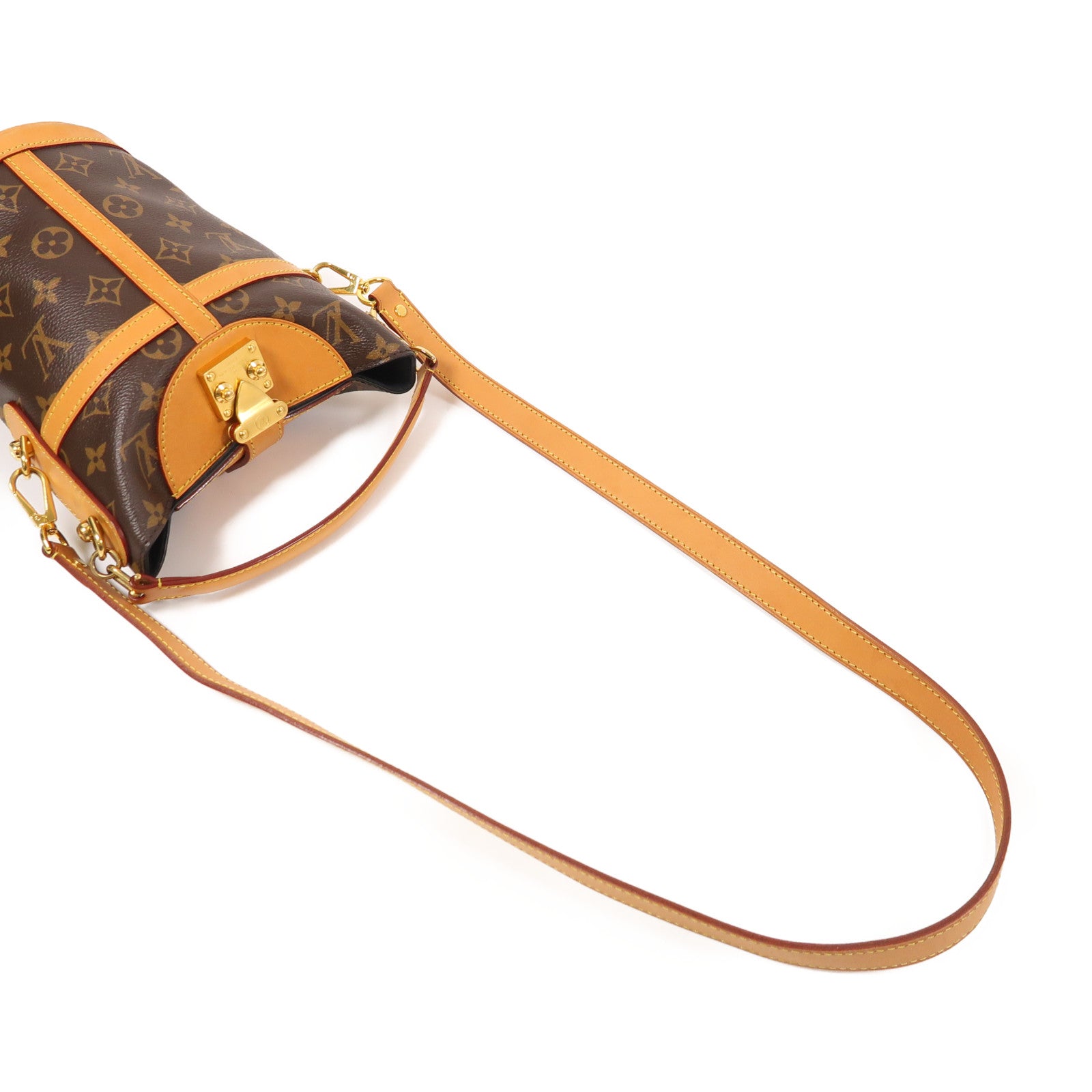 LOUIS VUITTON LV GHW Duffle 2way Shoulder Bag Handbag M43587 Monogram Brown