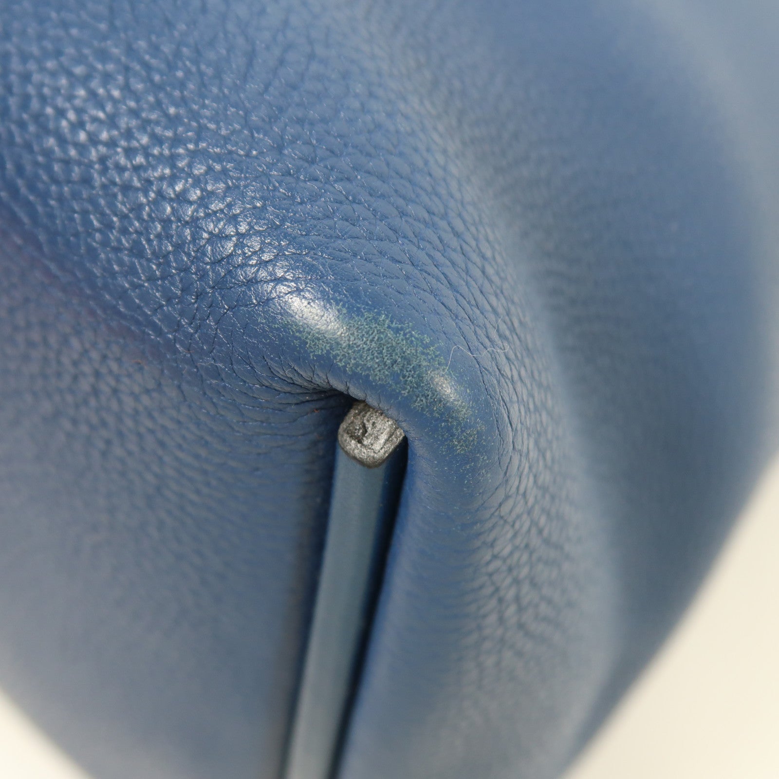 HERMES Clemence皮革24/24 29cm銀扣手挽肩背兩用袋Deep Bleu