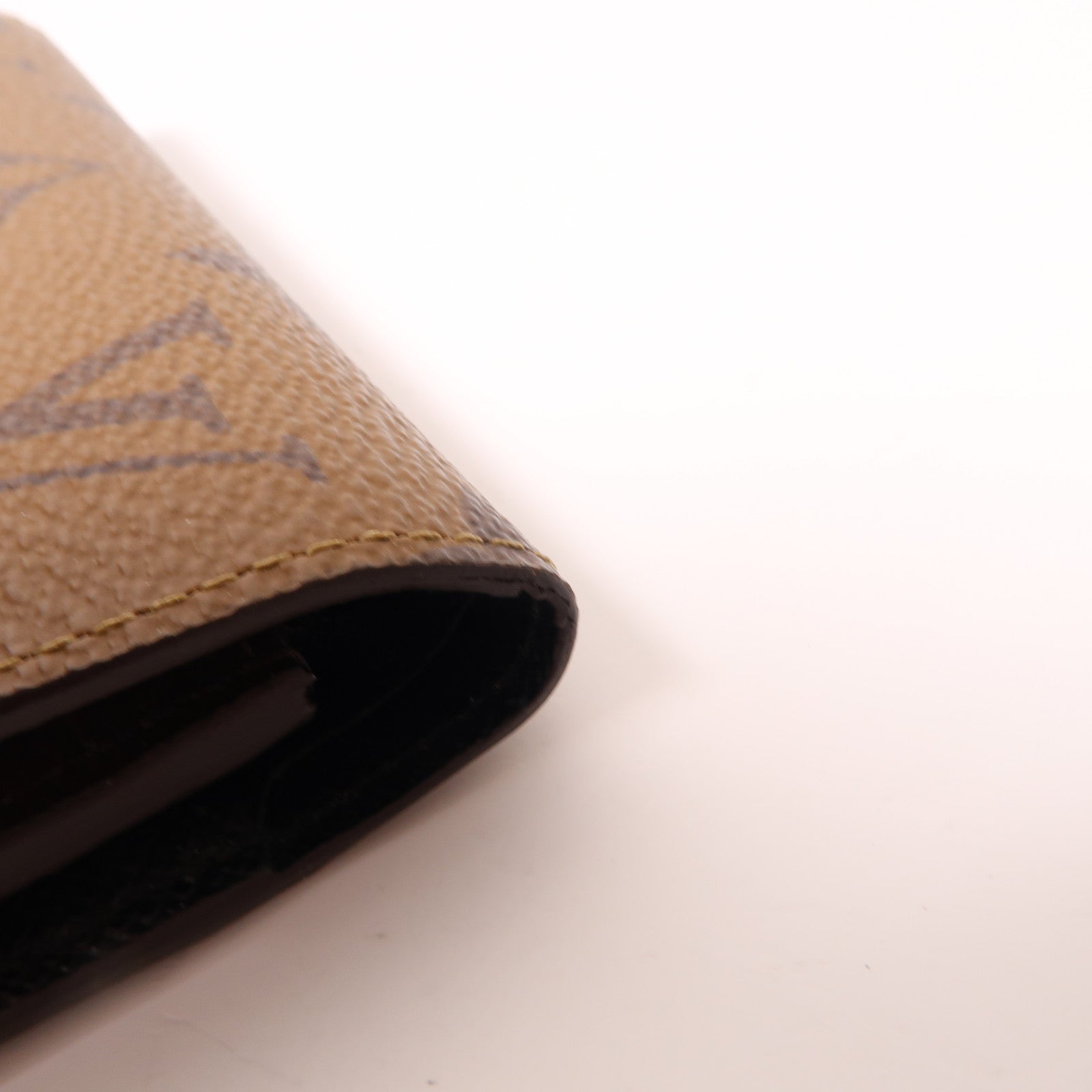 LOUIS VUITTON Monogram Reverse Victorine Wallet金扣錢包棕色