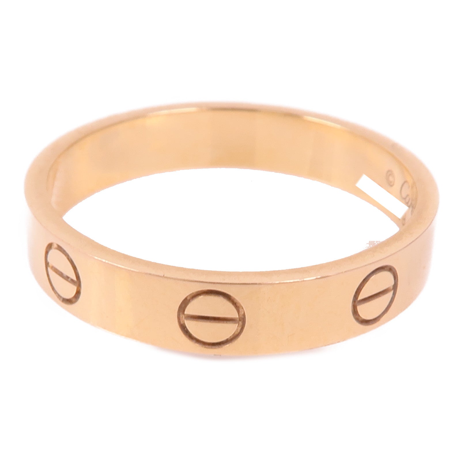 CARTIER 18K玫瑰金Mini Love Ring戒指Cartier#55/US#7