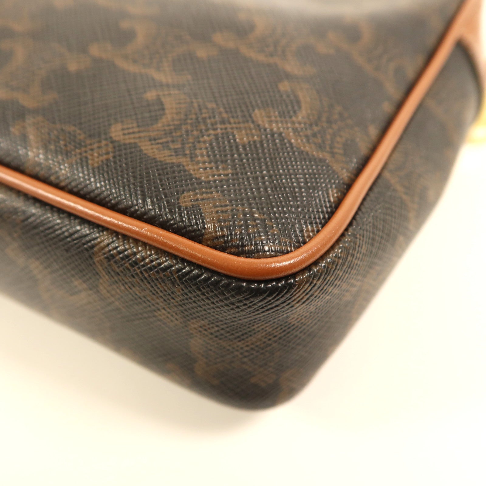 CELINE 塗層帆布Small Patapans金扣鏈帶肩背袋