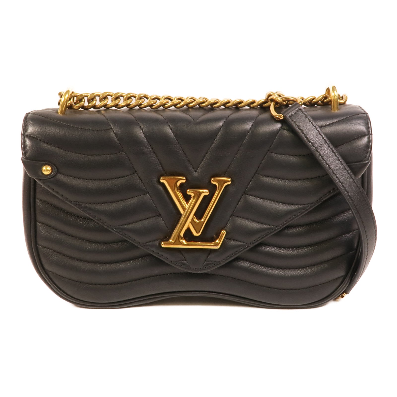 LOUIS VUITTON 牛皮皮革New Wave MM肩背袋