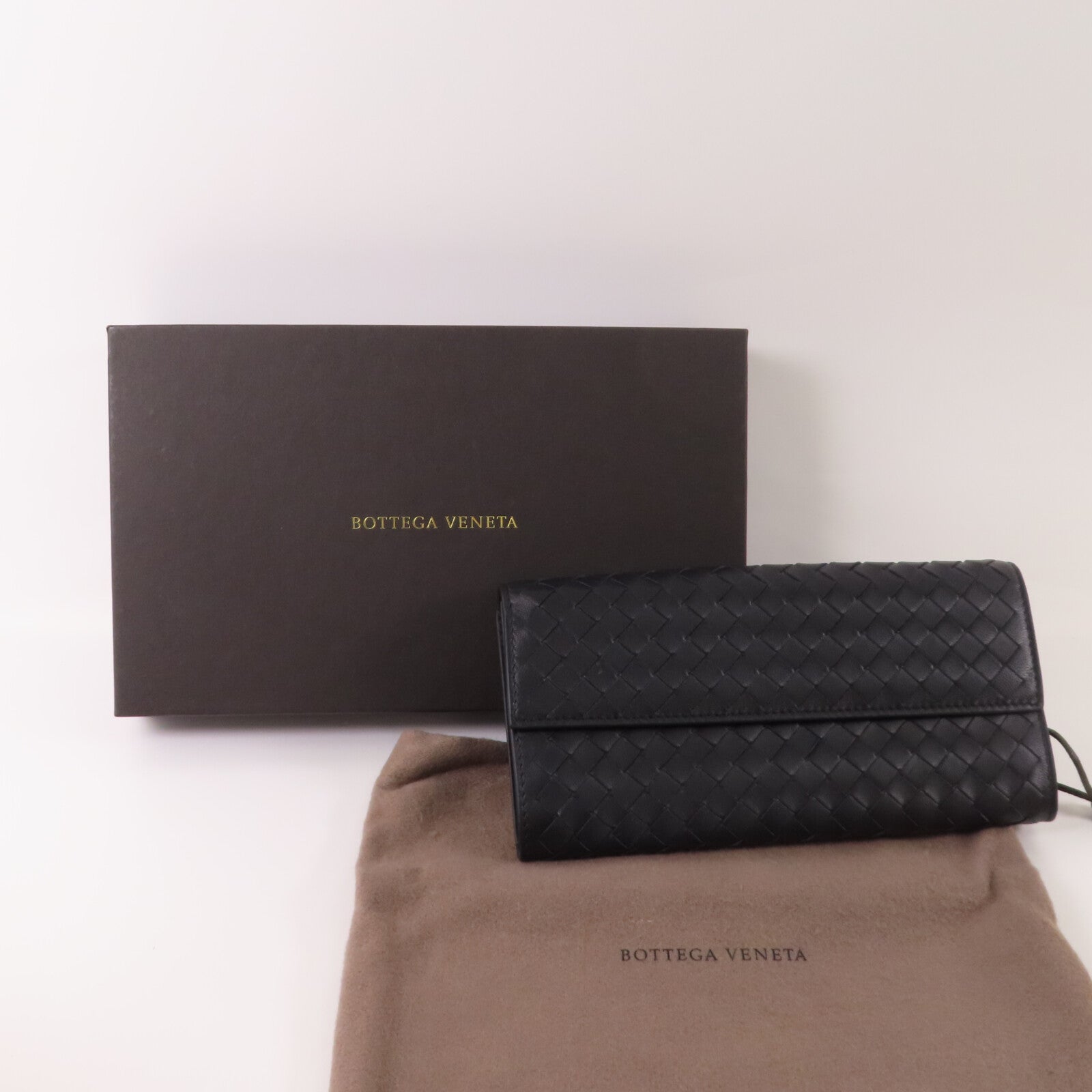 BOTTEGA VENETA 織紋皮革Long Wallet長錢包